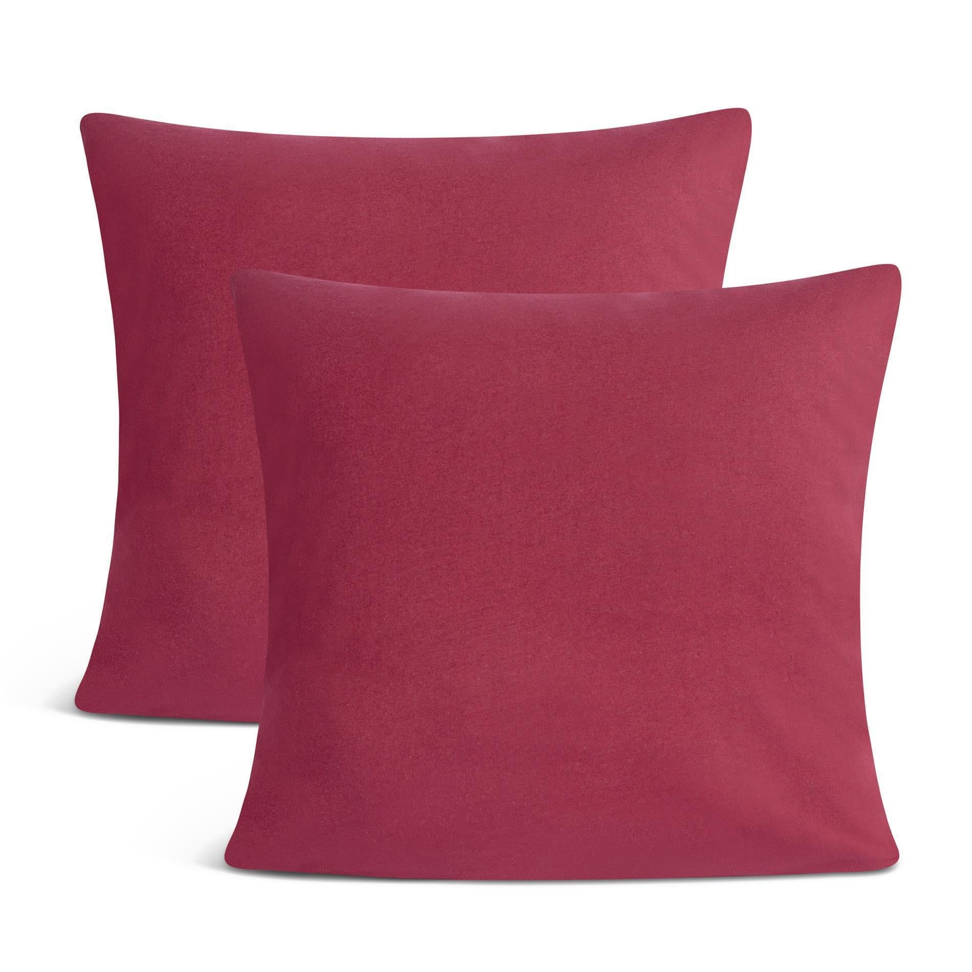 Kissenbezüge 2er Set 40x40 cm - 100% Baumwolle, stilvoll und gemütlich