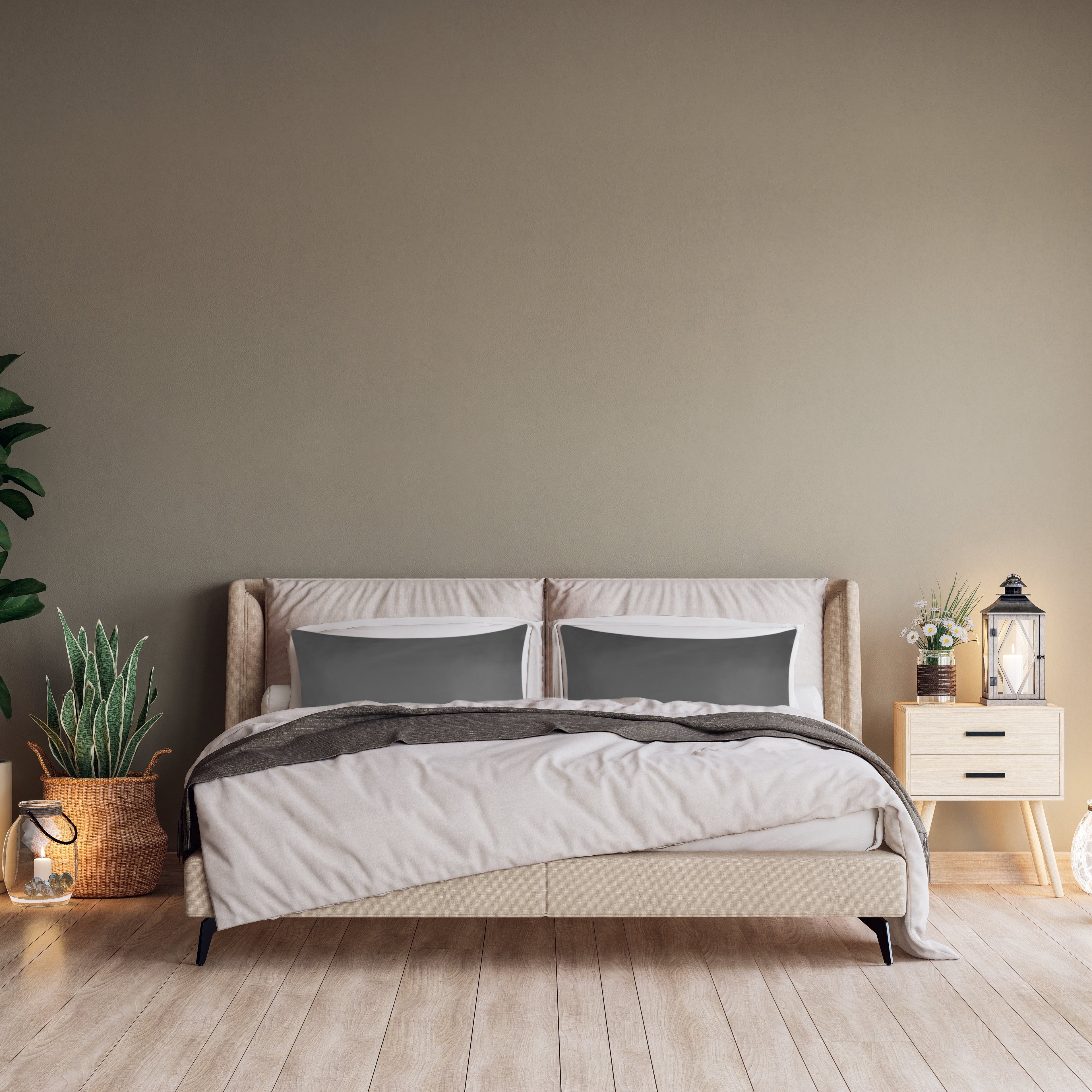 Kissenbezüge 2er Set 40x145 cm - 100% Baumwolle, stilvoll und gemütlich