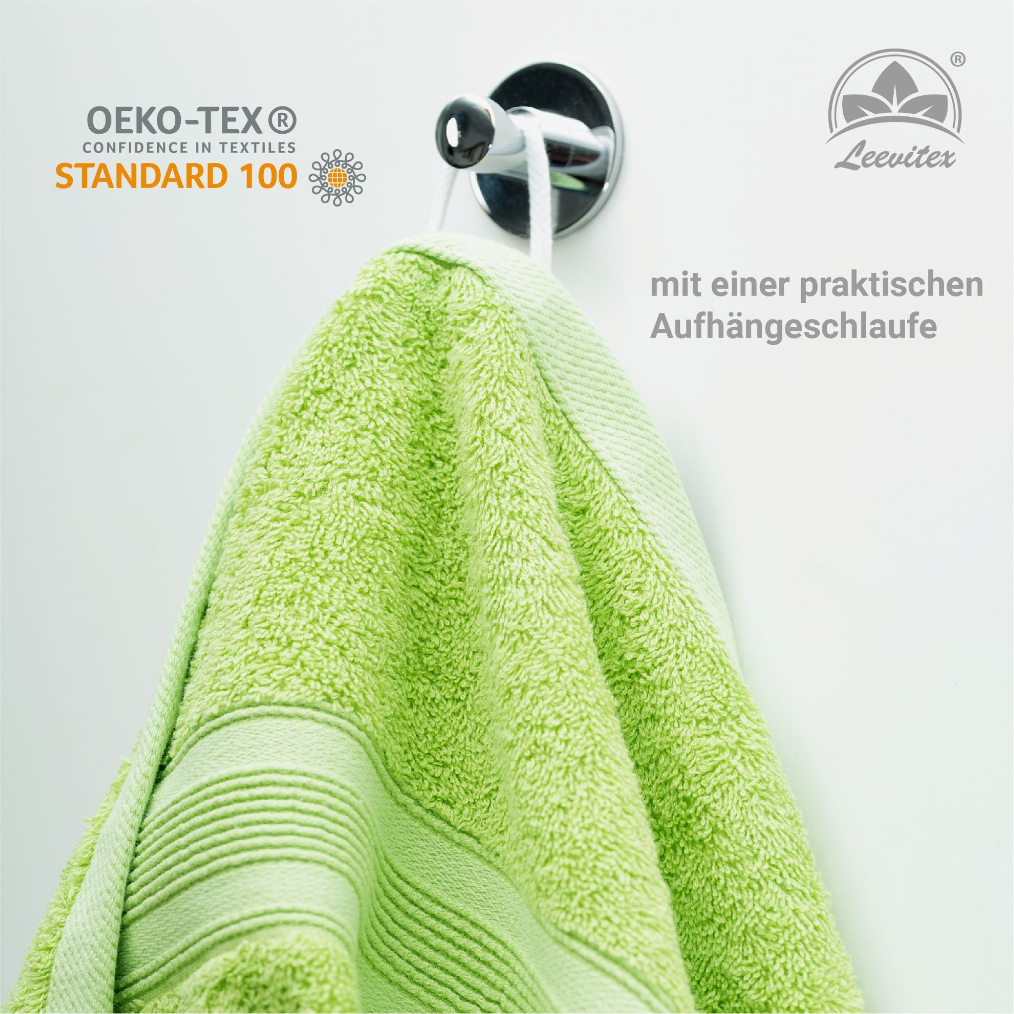 Duschtücher im 2er Set – 100% Baumwolle, 70 x 140 cm, weich und saugfähig