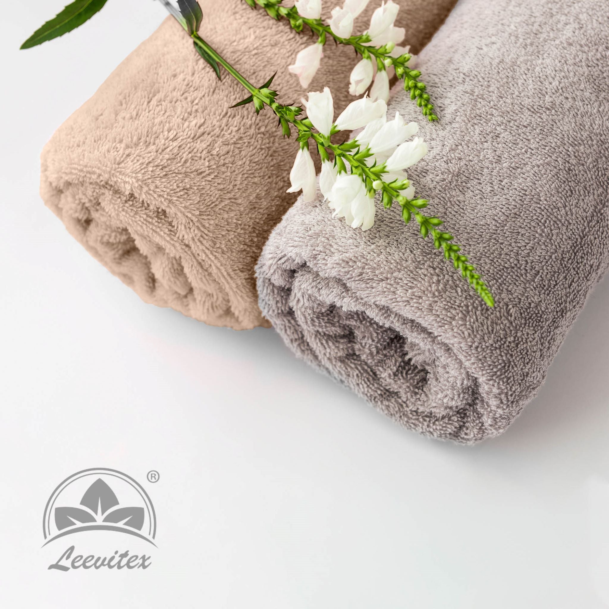 Saunatücher aus 100% Baumwolle im 1er Set – 80 x 200 cm, weich und saugfähig