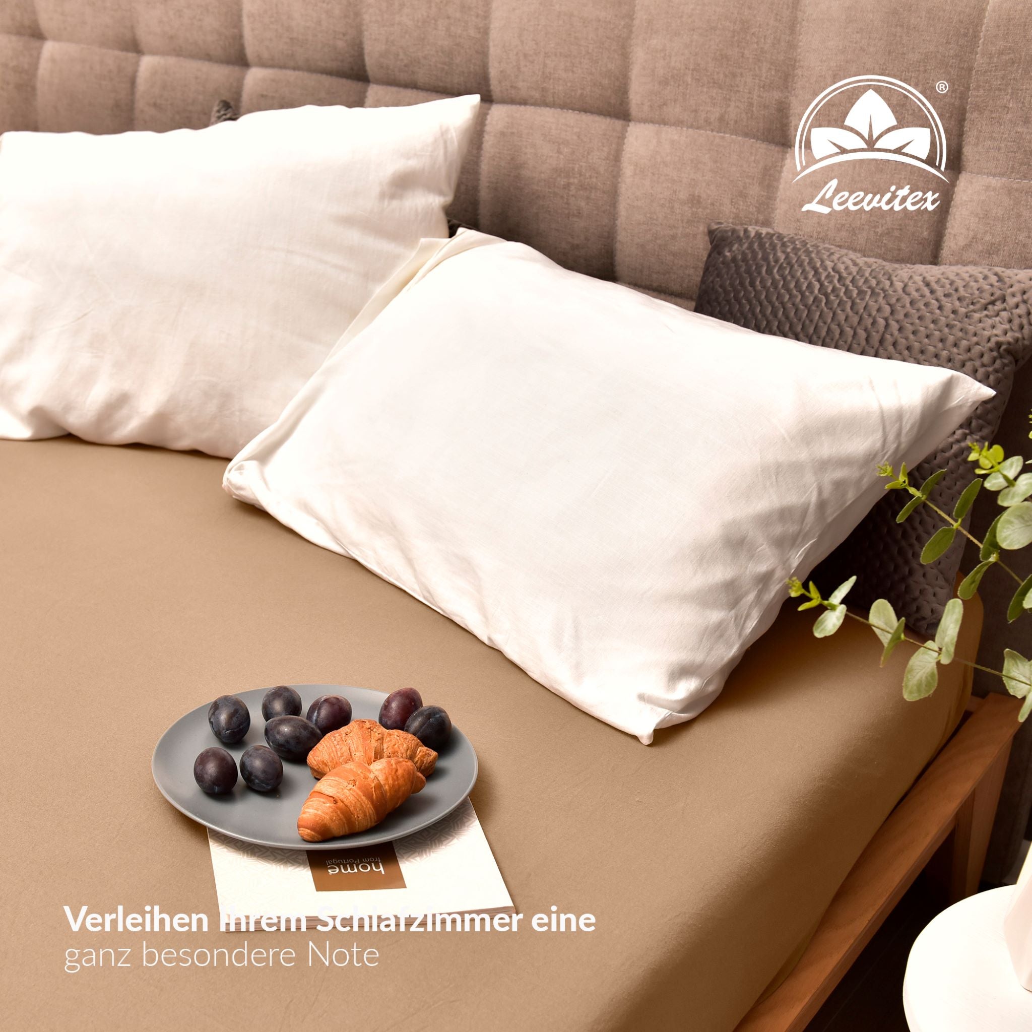 Basic Spannbettlaken 140x200 cm - 160x200 cm | 25 cm Steg | 100% Jersey-Baumwolle