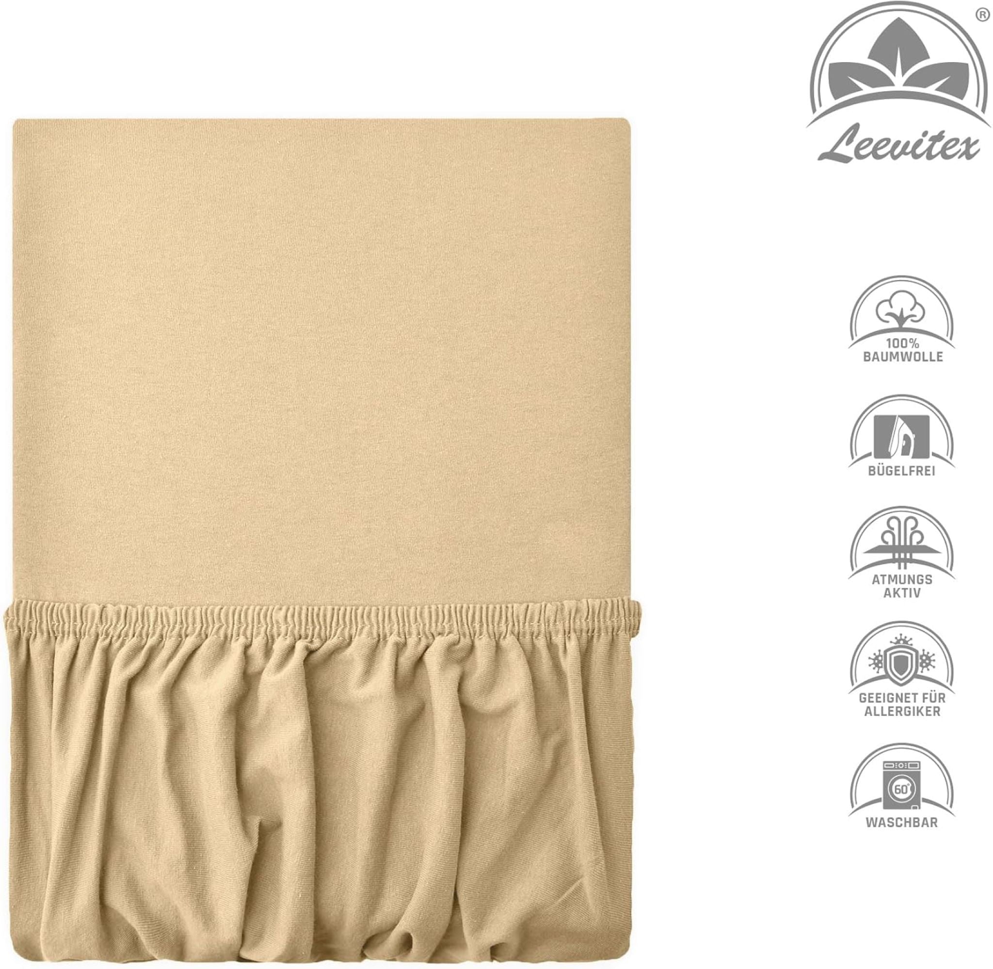 Topper Spannbettlaken 140x200 bis 160x200 / 220 cm | 18 cm Steg | verschiedene Materialstärken