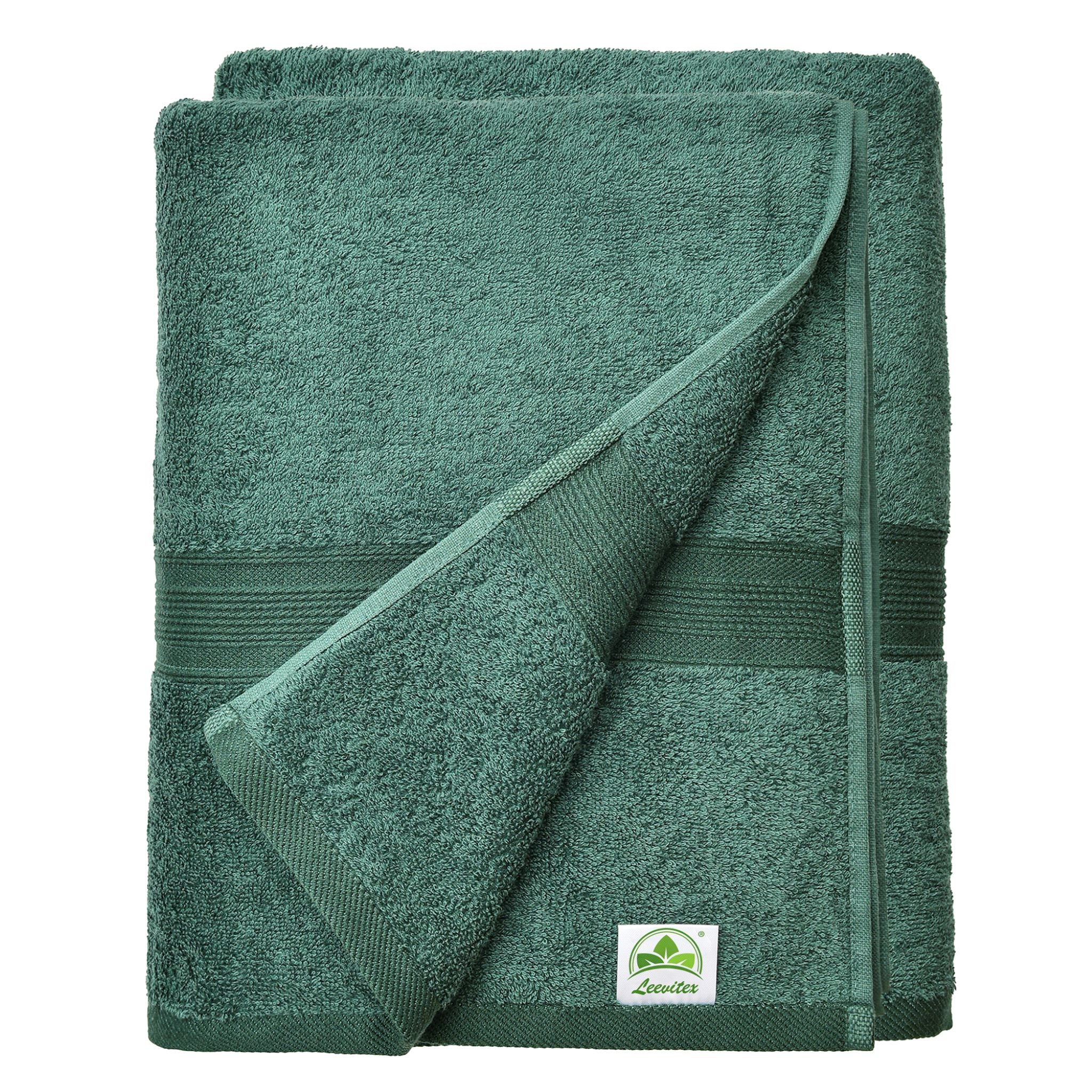 Saunatücher aus 100% Baumwolle im 2er Set – 80 x 200 cm, weich und saugfähig