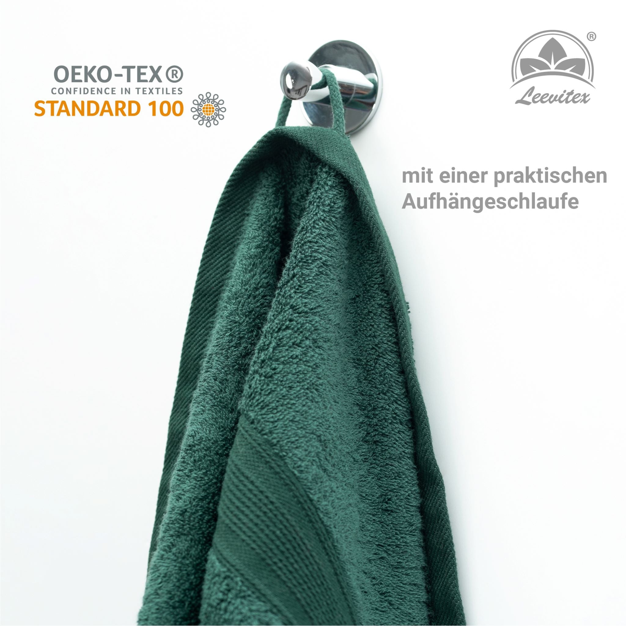 Saunatücher aus 100% Baumwolle im 2er Set – 80 x 200 cm, weich und saugfähig