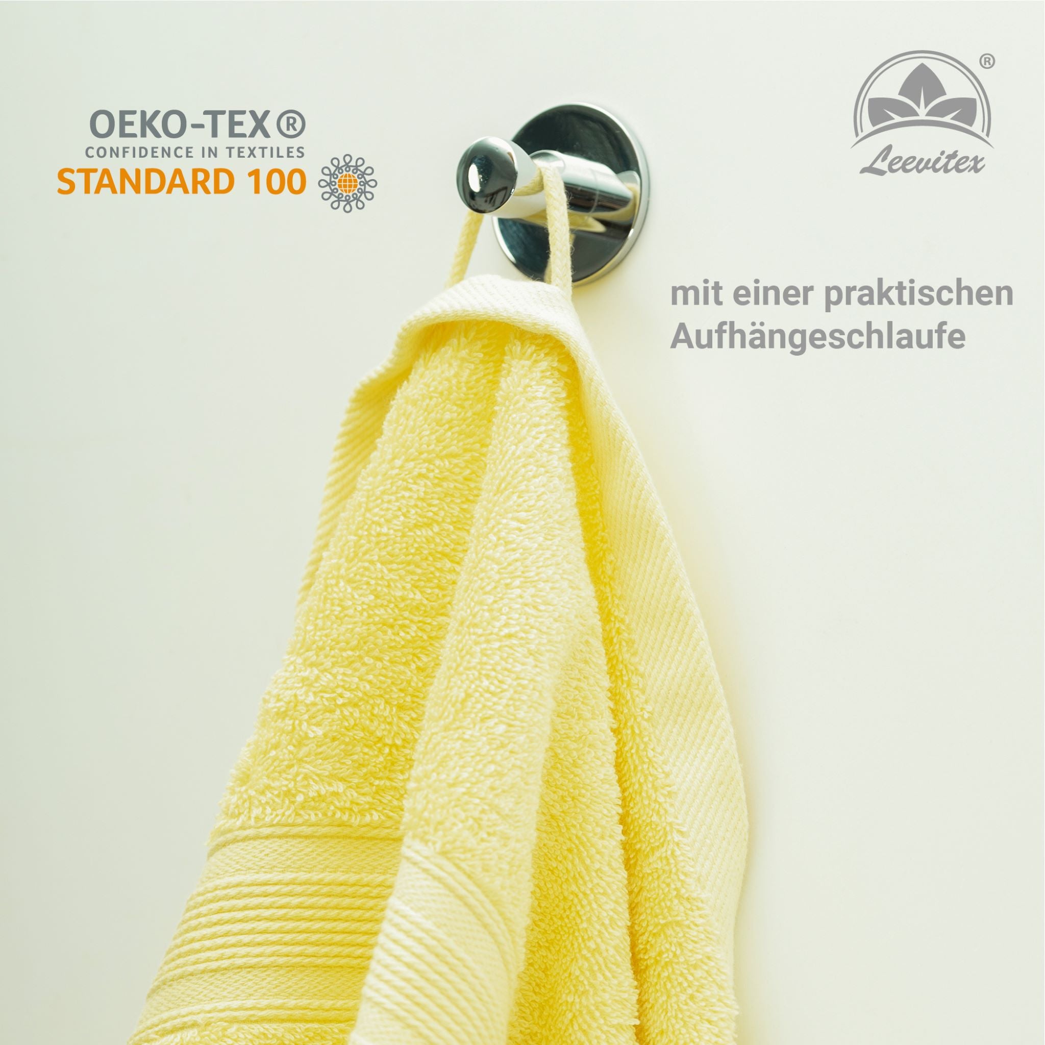 Saunatücher aus 100% Baumwolle im 1er Set – 80 x 200 cm, weich und saugfähig