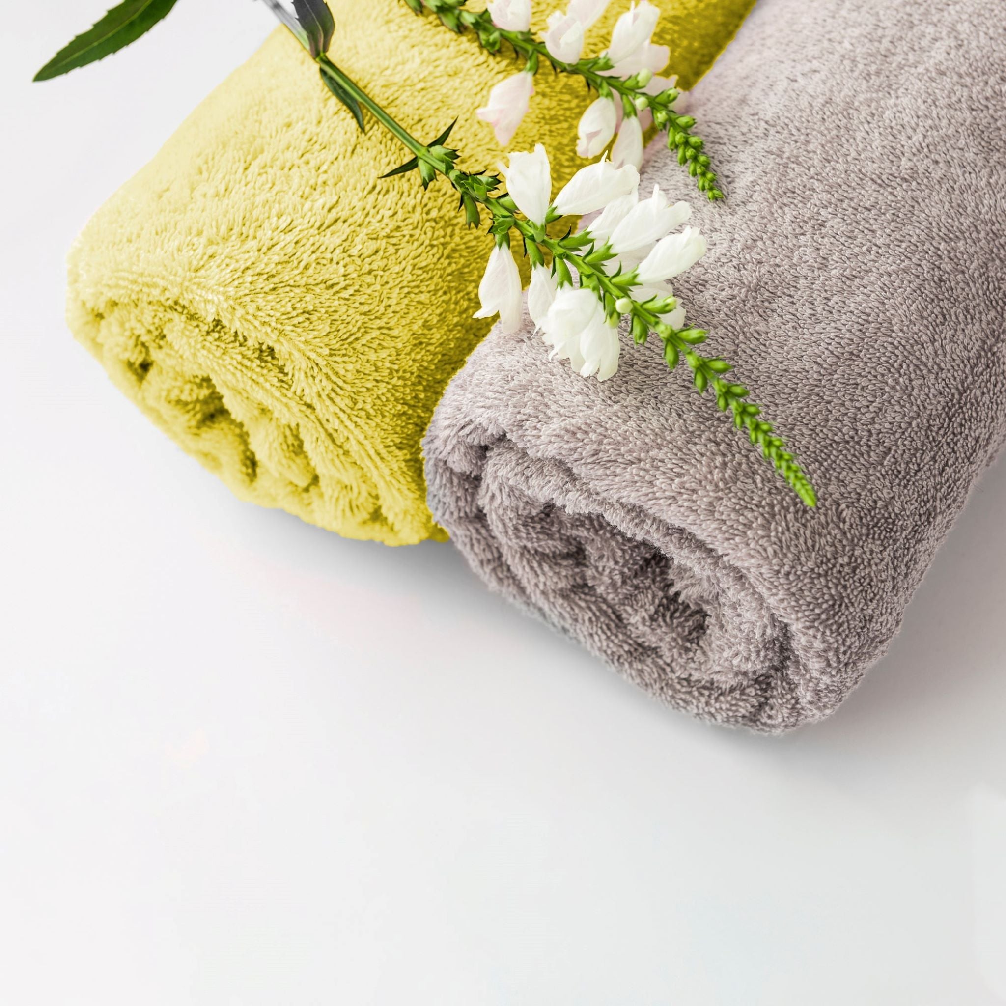 Duschtücher im 2er Set – 100% Baumwolle, 70 x 140 cm, weich und saugfähig