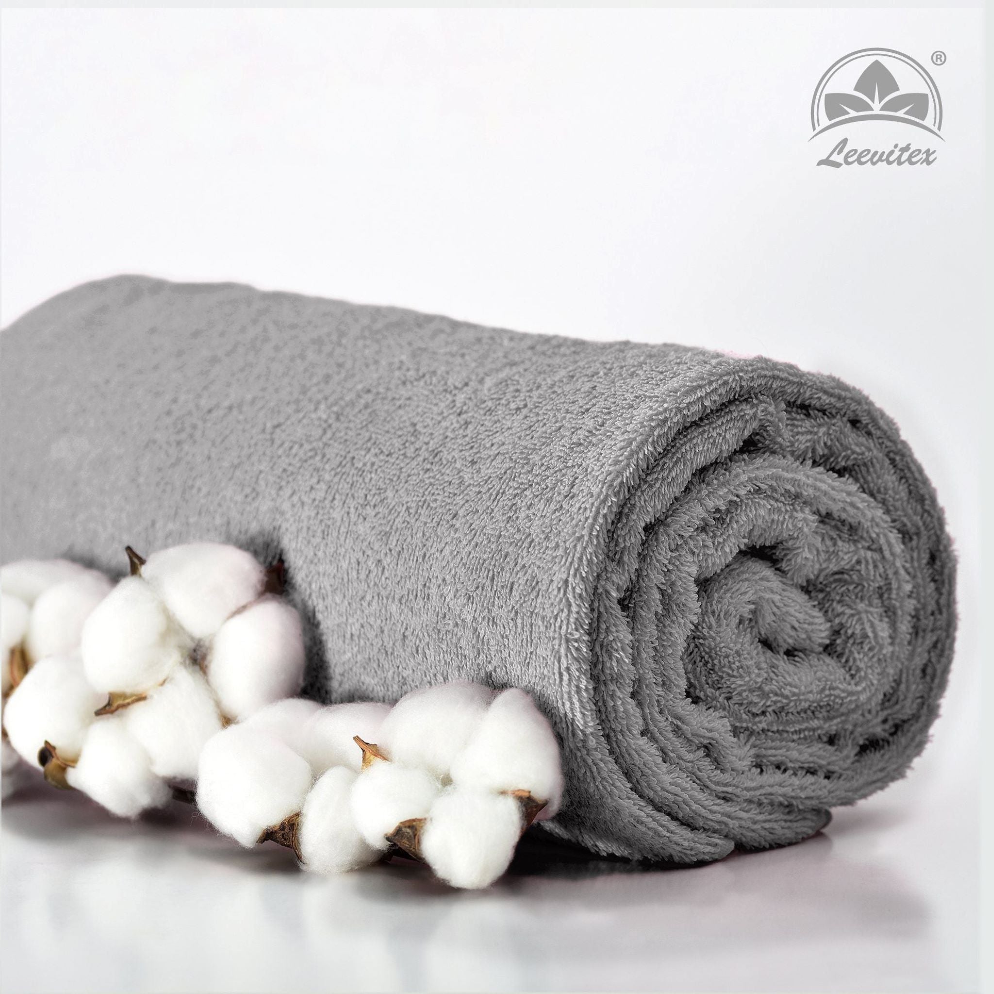 Handtücher von Leevitex – 4er Set, 100% Baumwolle, 50 x 100 cm, weich und saugfähig