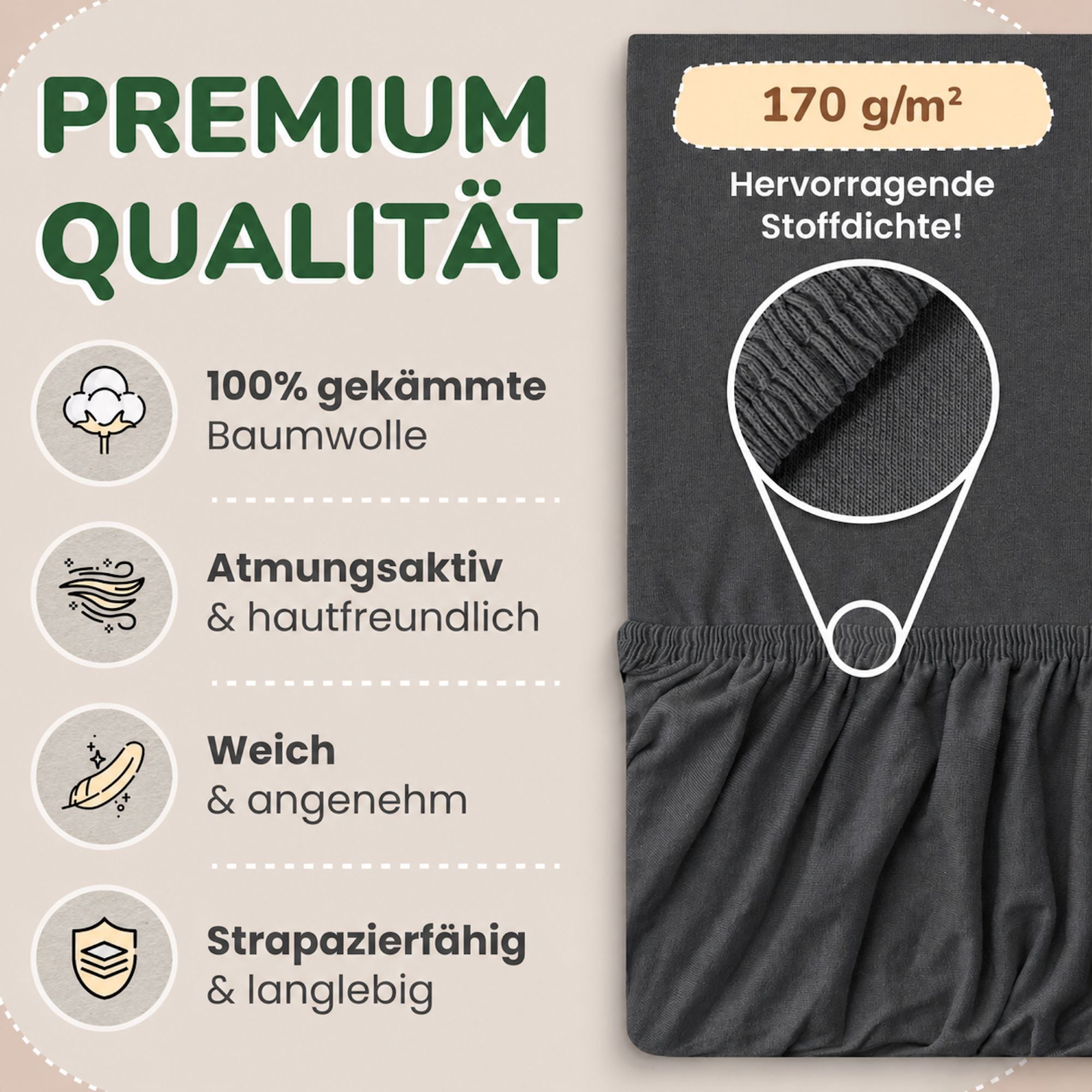 Kinderspannbettlaken von Leevitex im 2er Pack – 100% Jersey-Baumwolle, 70 x 140 cm