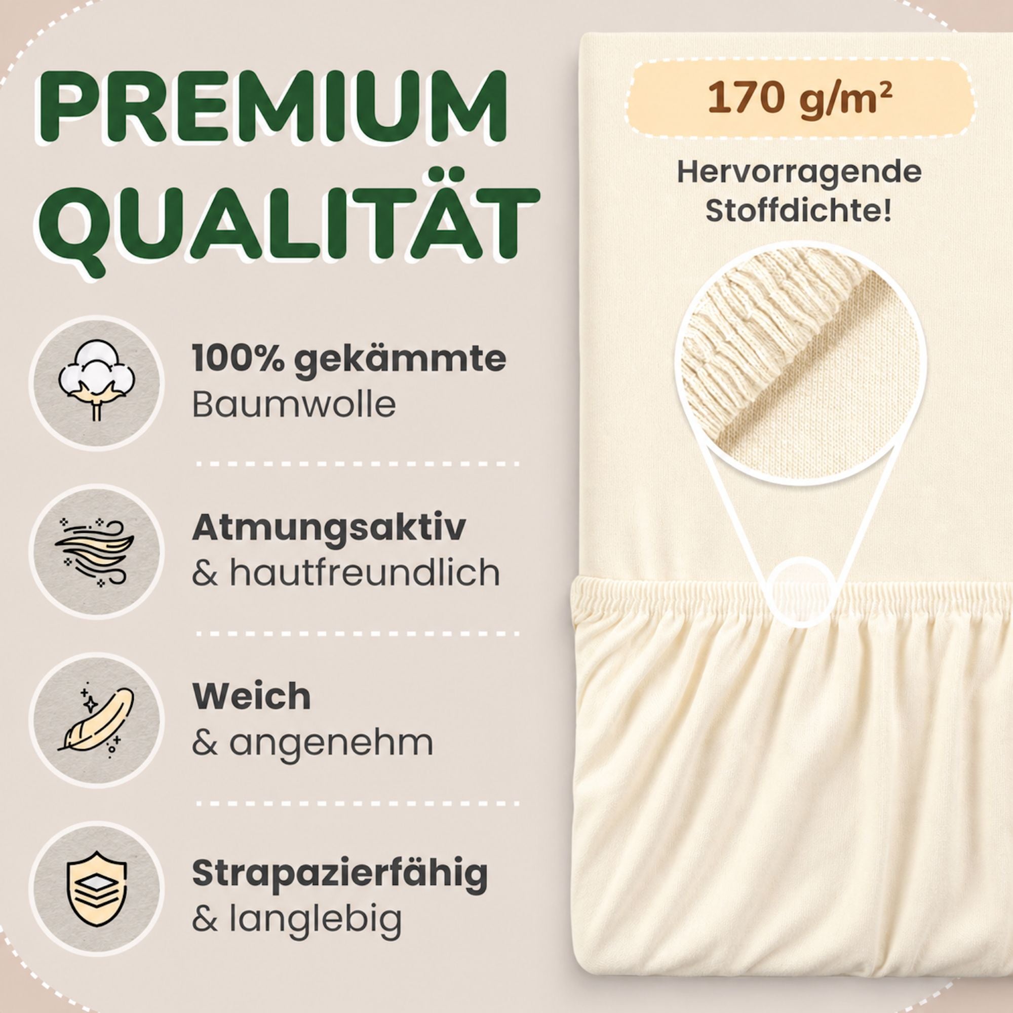 Kinder Spannbettlaken 70 x 140 cm von Leevitex im 1er Pack – 100% Jersey-Baumwolle,