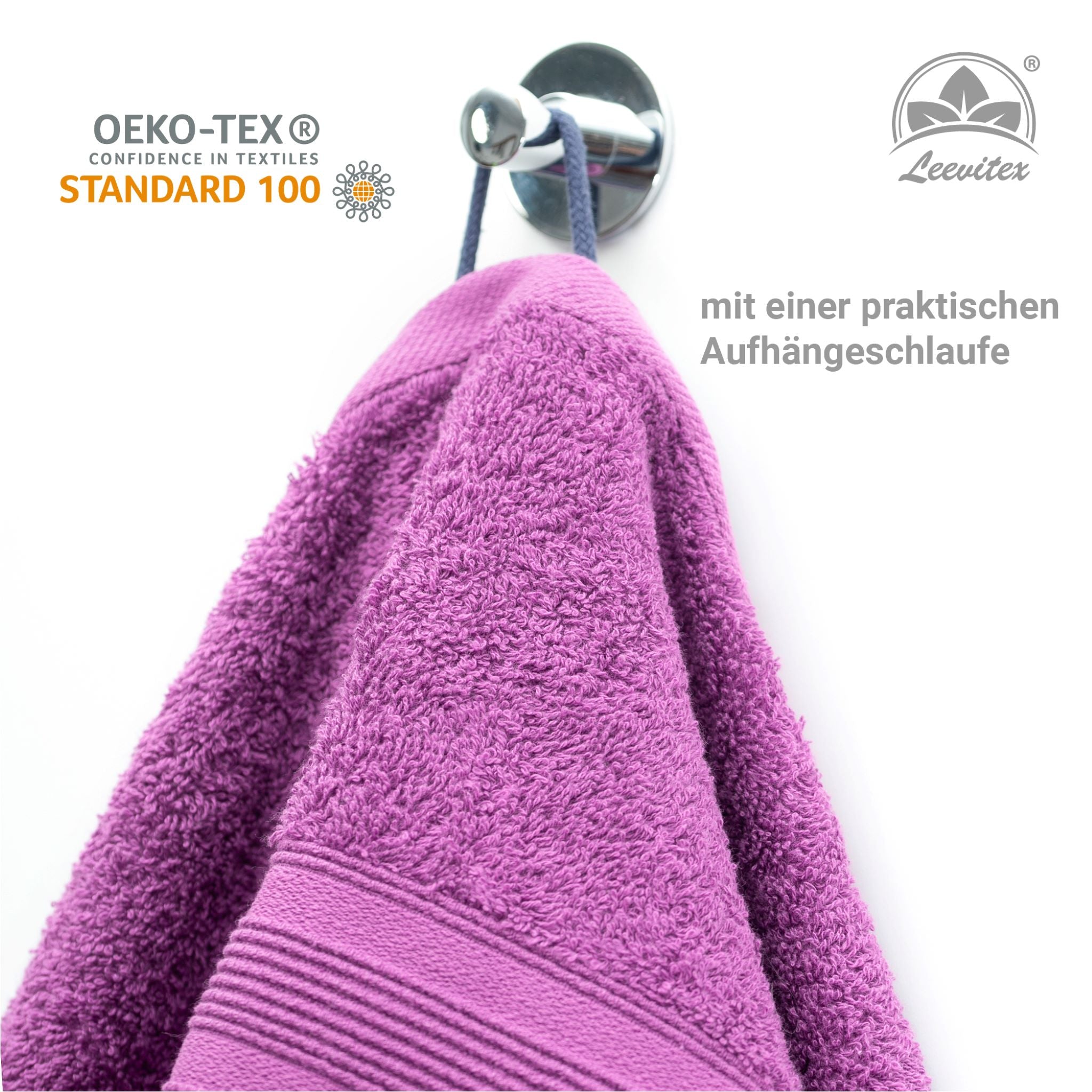 Saunatücher aus 100% Baumwolle im 1er Set – 80 x 200 cm, weich und saugfähig