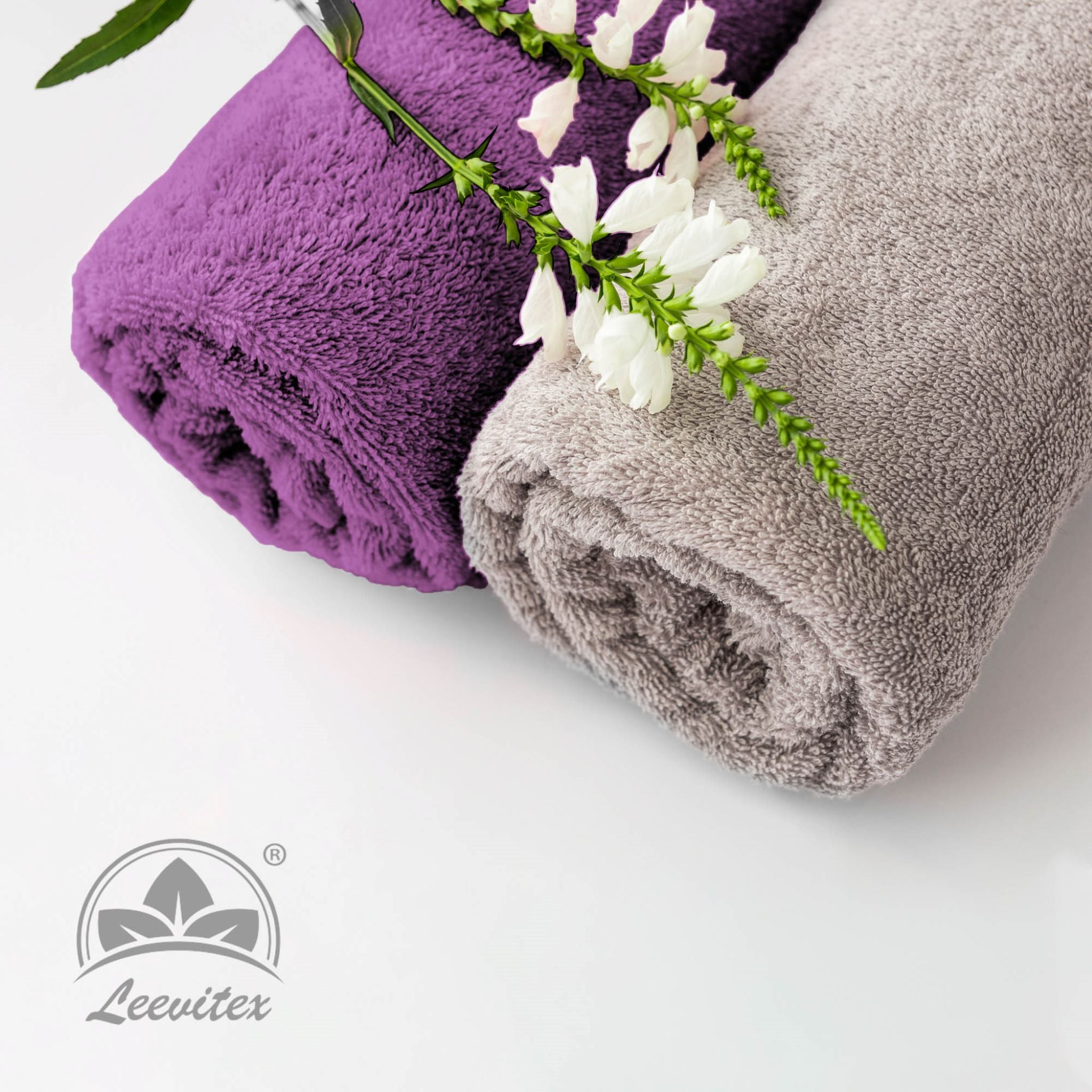 Saunatücher aus 100% Baumwolle im 1er Set – 80 x 200 cm, weich und saugfähig