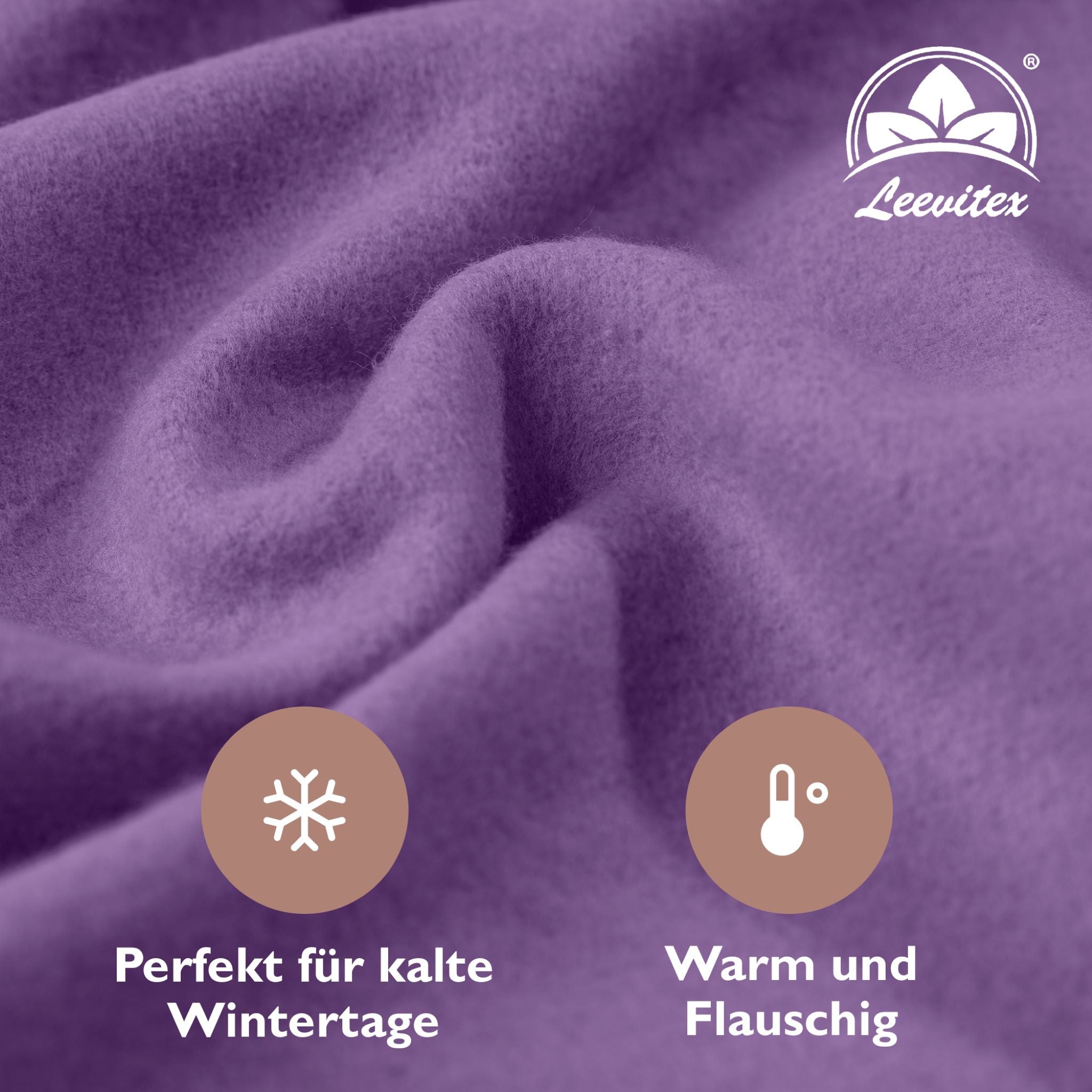 Winterspannbettlaken für 90x200 bis 100x200 cm | 40 cm Steg | 80% Baumwolle 20% Polyester