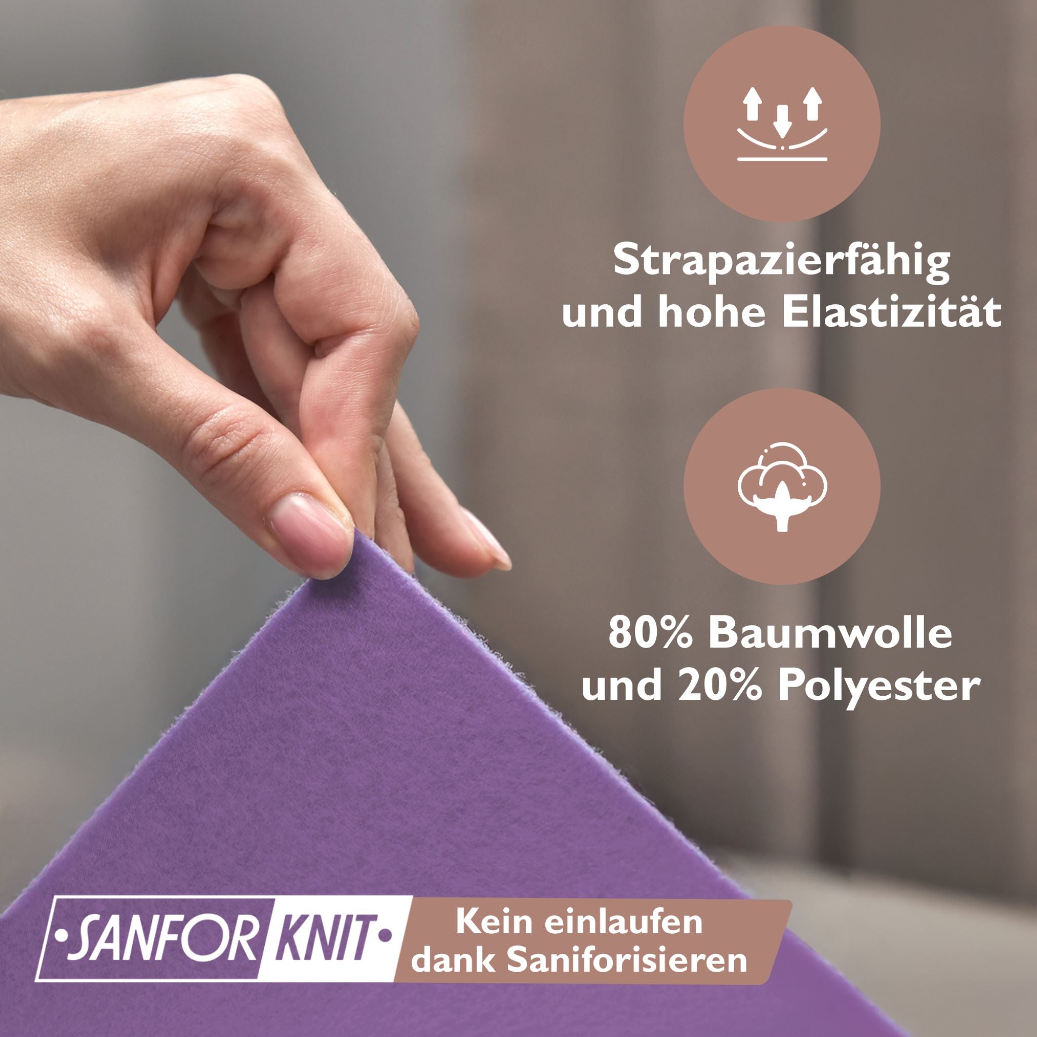 Winterspannbettlaken für 90x200 bis 100x200 cm | 40 cm Steg | 80% Baumwolle 20% Polyester