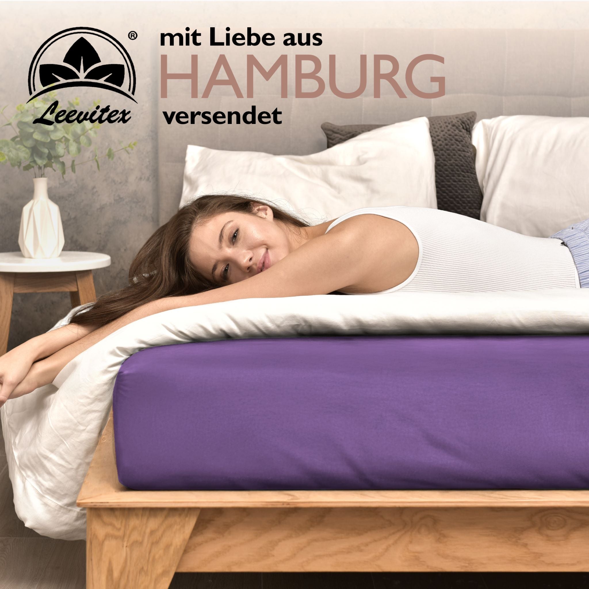 Winterspannbettlaken für 140x200 bis 160x200 cm | 40 cm Steg | 80% Baumwolle 20% Polyester