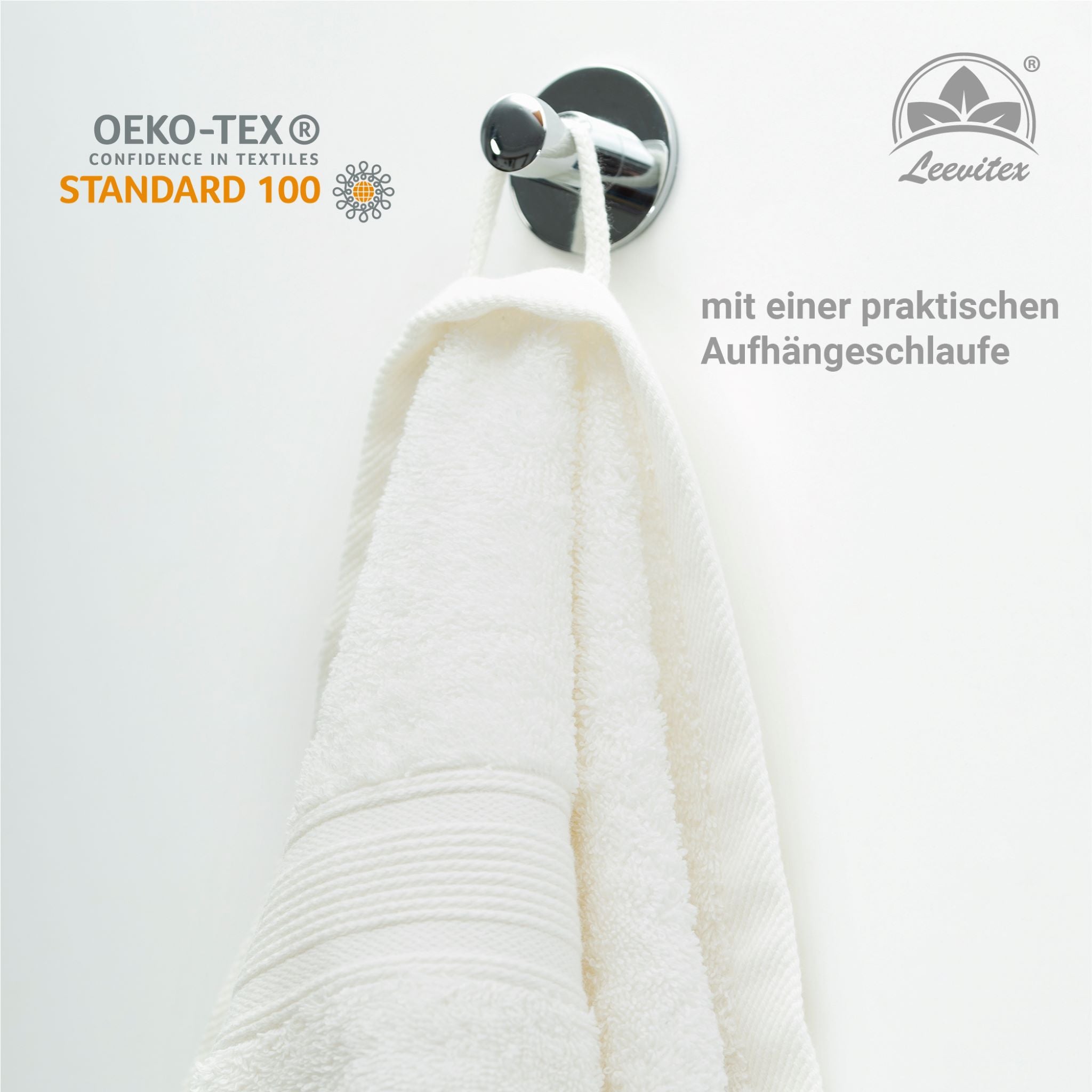 Saunatücher aus 100% Baumwolle im 2er Set – 80 x 200 cm, weich und saugfähig