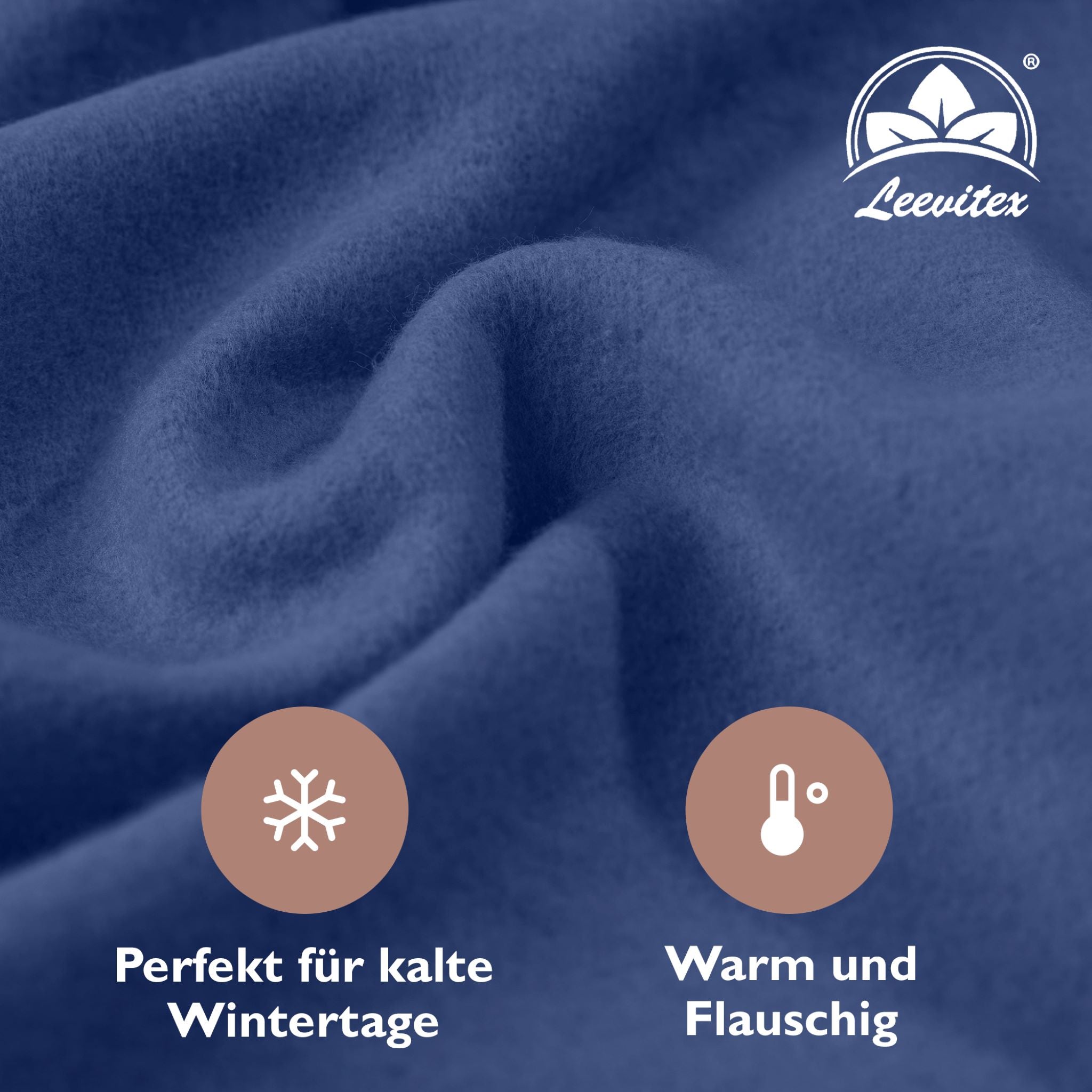 Winterspannbettlaken für 140x200 bis 160x200 cm | 40 cm Steg | 80% Baumwolle 20% Polyester