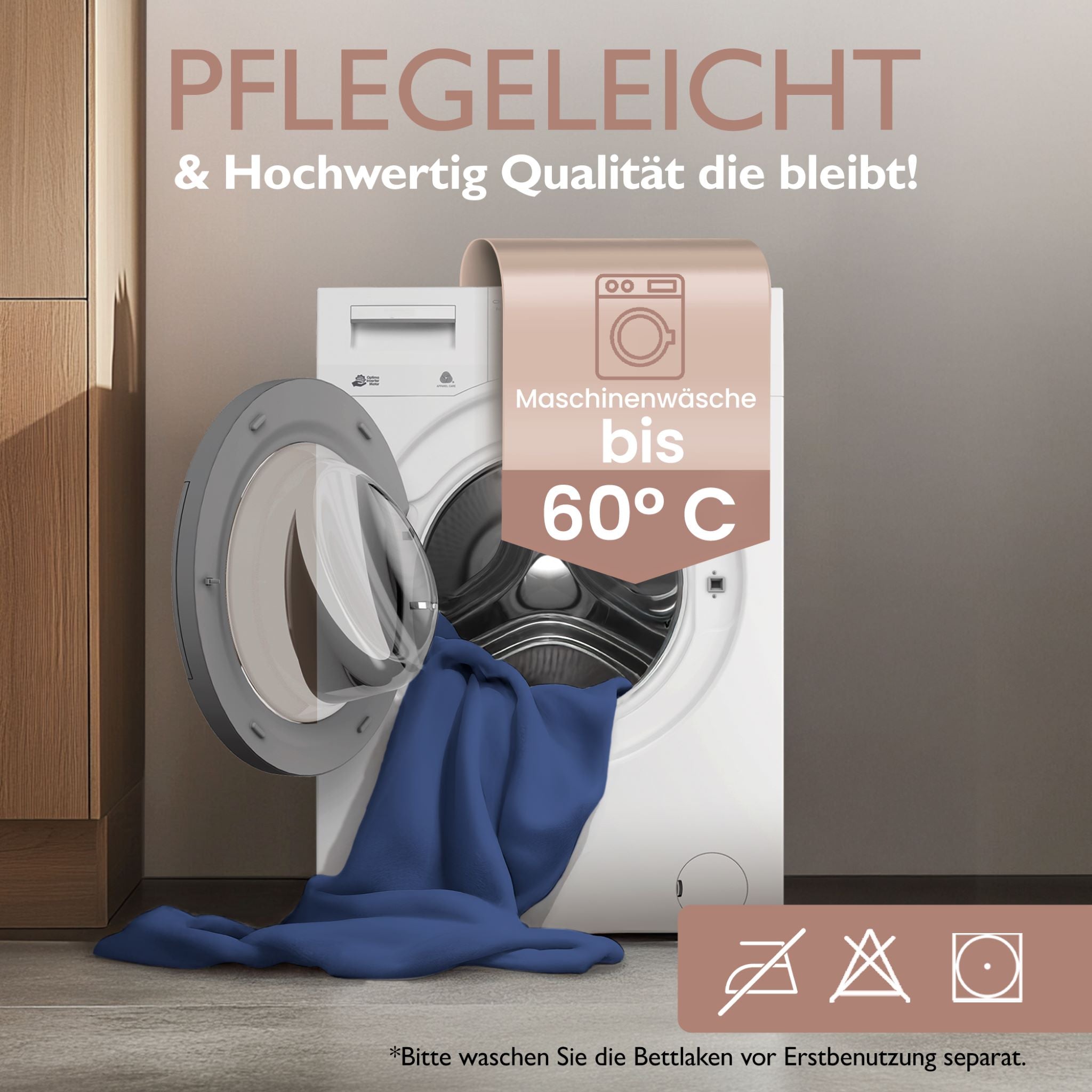 Winterspannbettlaken für 90x200 bis 100x200 cm | 40 cm Steg | 80% Baumwolle 20% Polyester