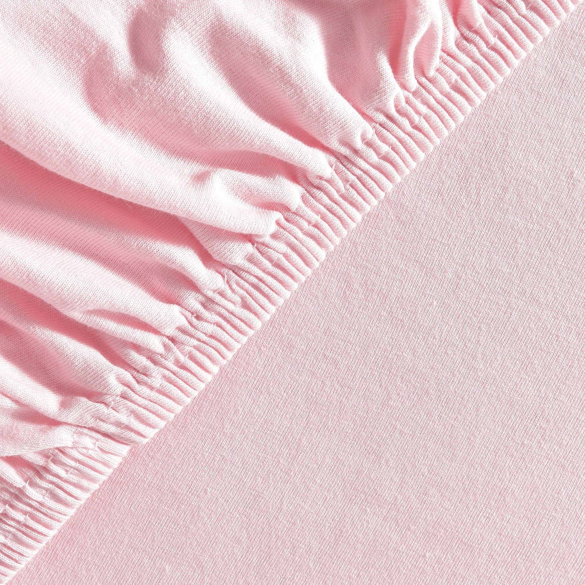 Basic Spannbettlaken 90x200 cm - 100x200cm | 25 cm Steg | 100% Jersey-Baumwolle