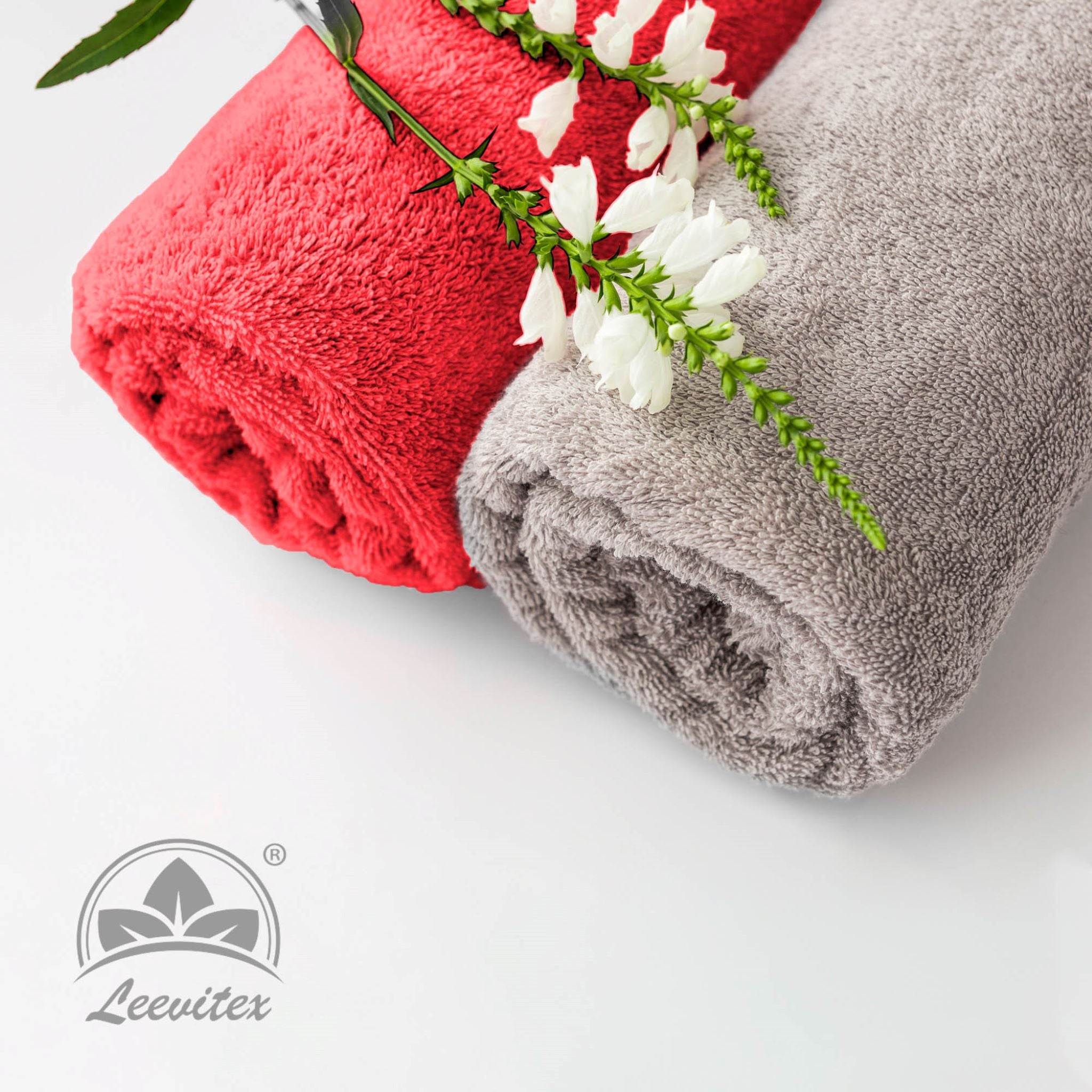 Saunatücher aus 100% Baumwolle im 1er Set – 80 x 200 cm, weich und saugfähig