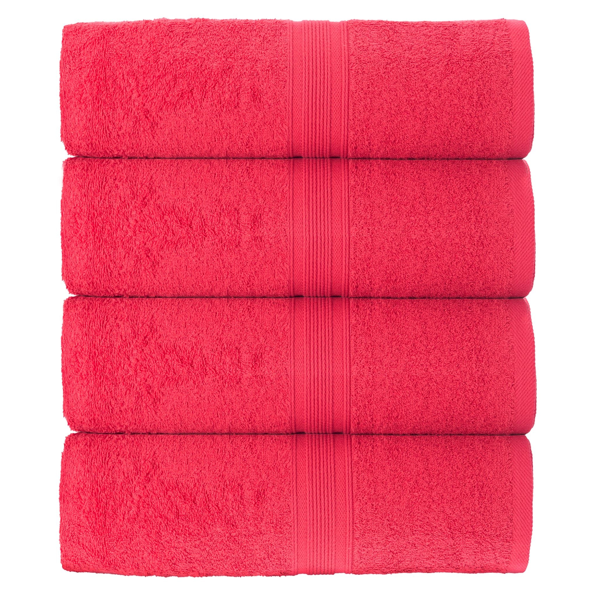 Handtücher von Leevitex – 4er Set, 100% Baumwolle, 50 x 100 cm, weich und saugfähig