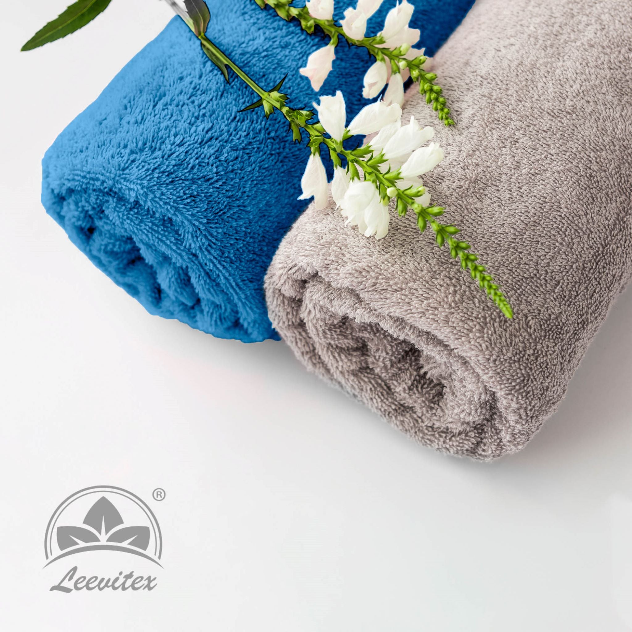 Saunatücher aus 100% Baumwolle im 1er Set – 80 x 200 cm, weich und saugfähig