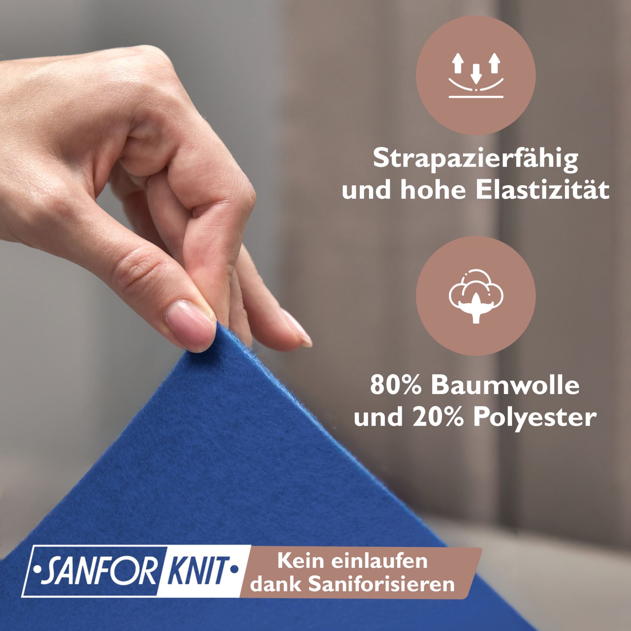 Winterspannbettlaken für 90x200 bis 100x200 cm | 40 cm Steg | 80% Baumwolle 20% Polyester