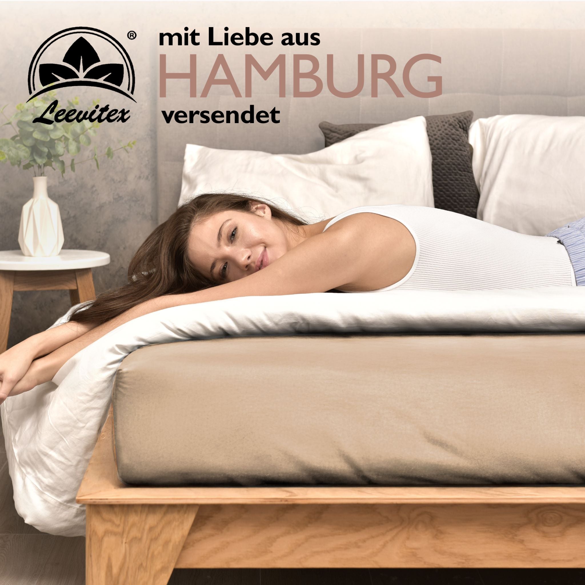 Winterspannbettlaken für 90x200 bis 100x200 cm | 40 cm Steg | 80% Baumwolle 20% Polyester