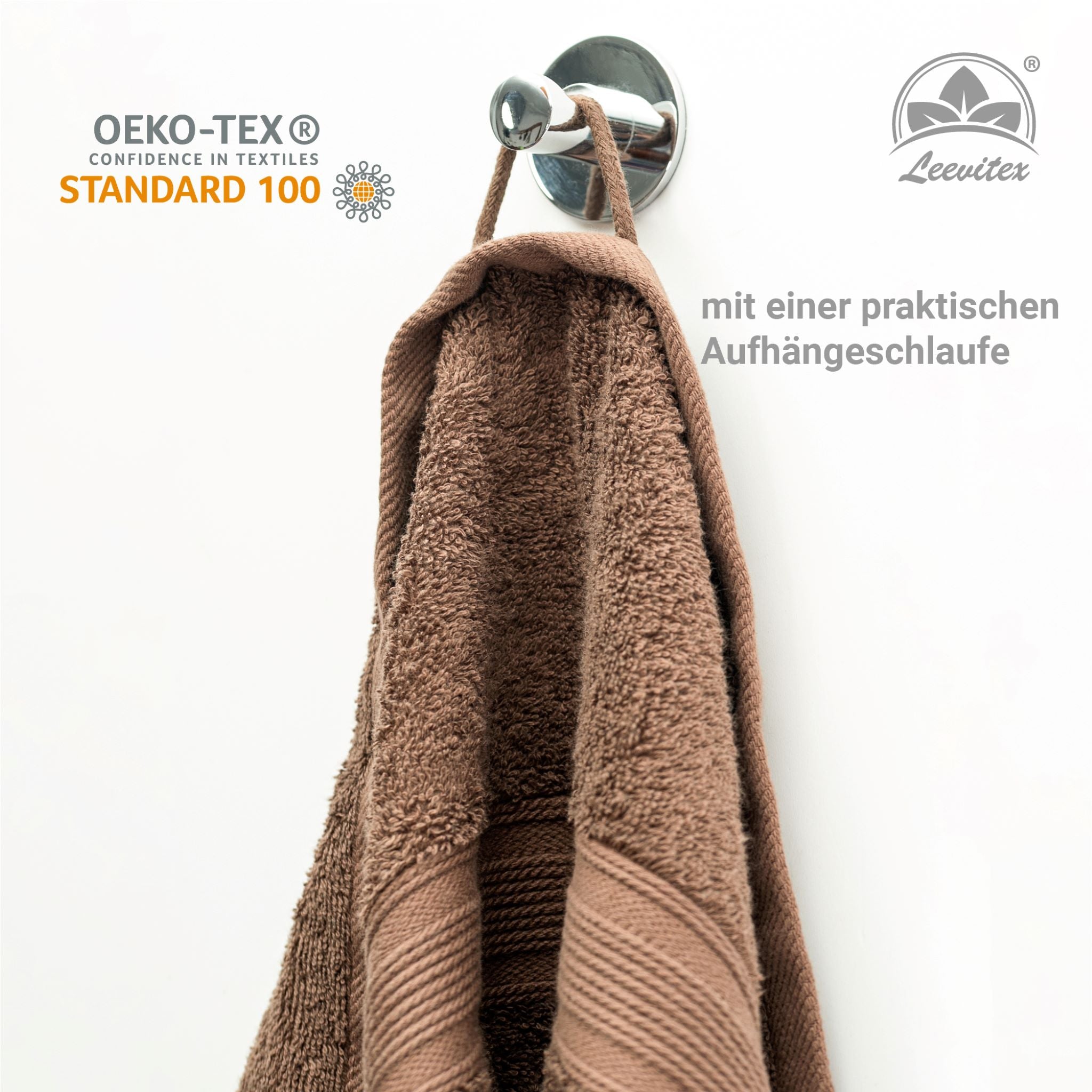 Duschtücher im 2er Set – 100% Baumwolle, 70 x 140 cm, weich und saugfähig