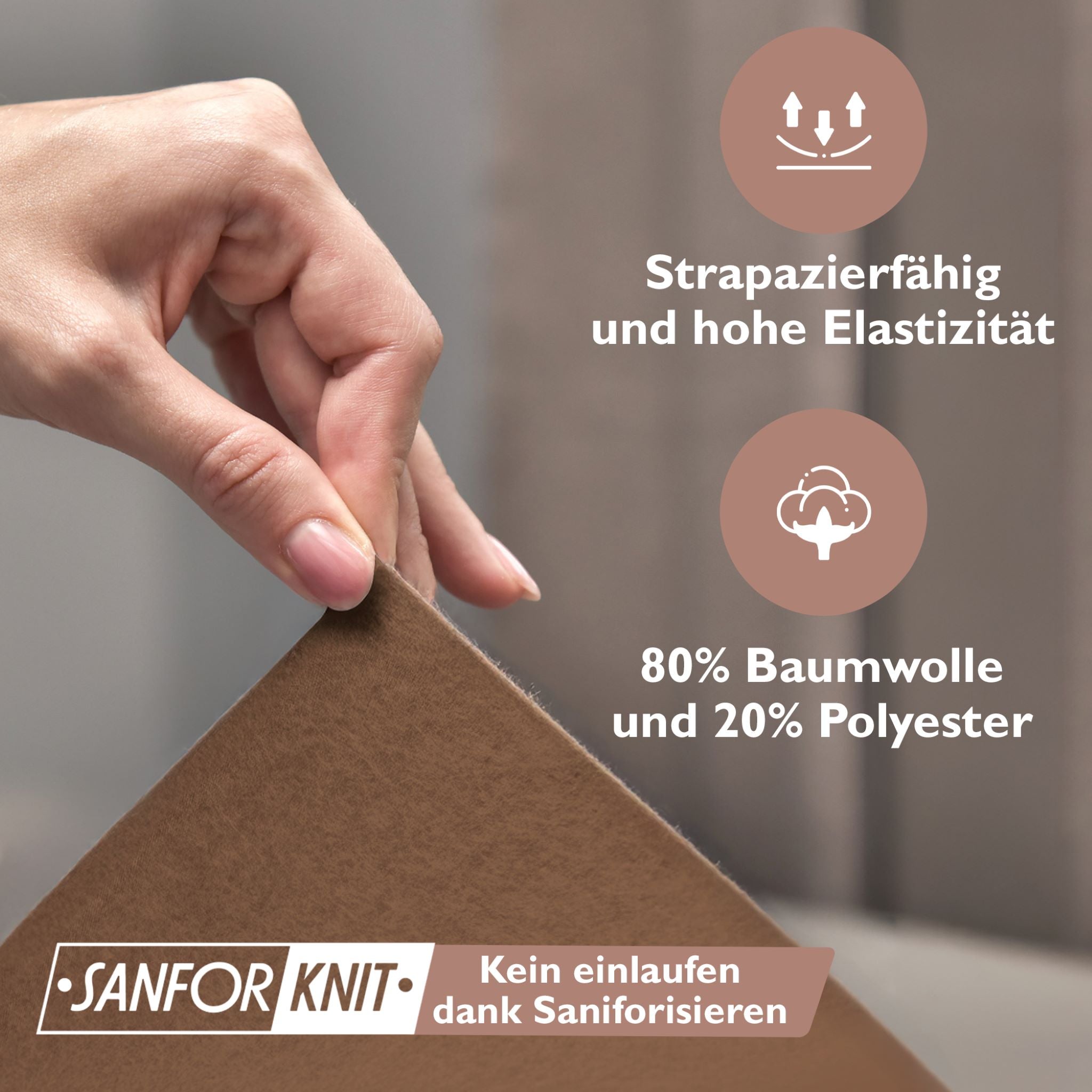 Winterspannbettlaken für 180x200 bis 200x200 cm | 40 cm Steg | 80% Baumwolle 20% Polyester