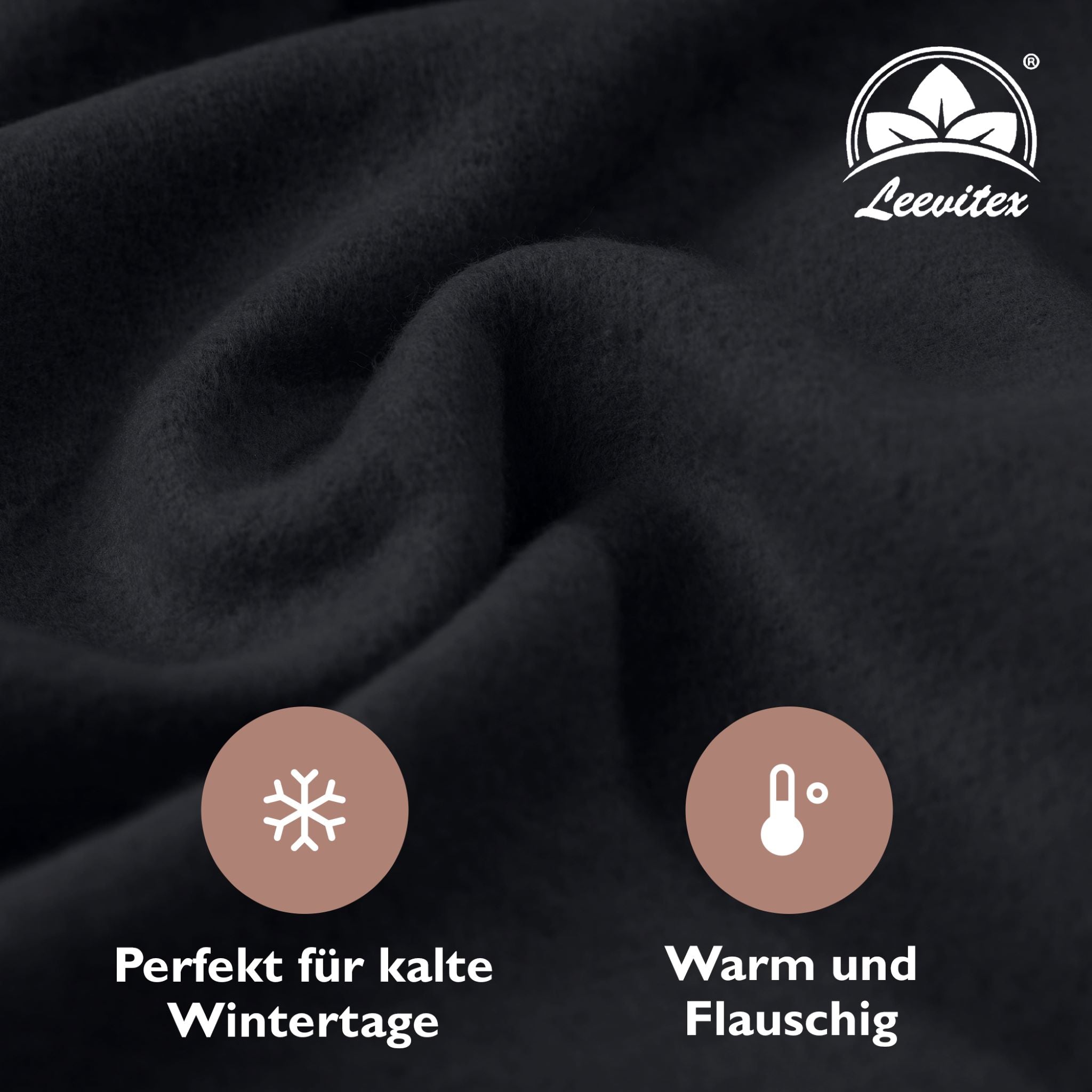 Winterspannbettlaken für 180x200 bis 200x200 cm | 40 cm Steg | 80% Baumwolle 20% Polyester