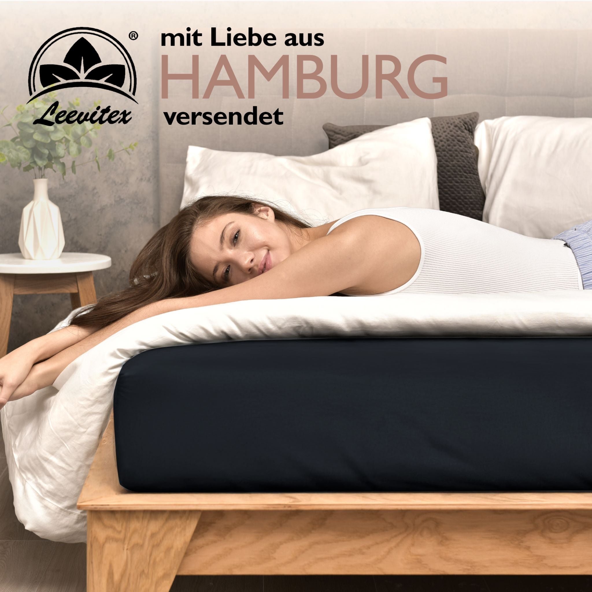 Winterspannbettlaken für 140x200 bis 160x200 cm | 40 cm Steg | 80% Baumwolle 20% Polyester