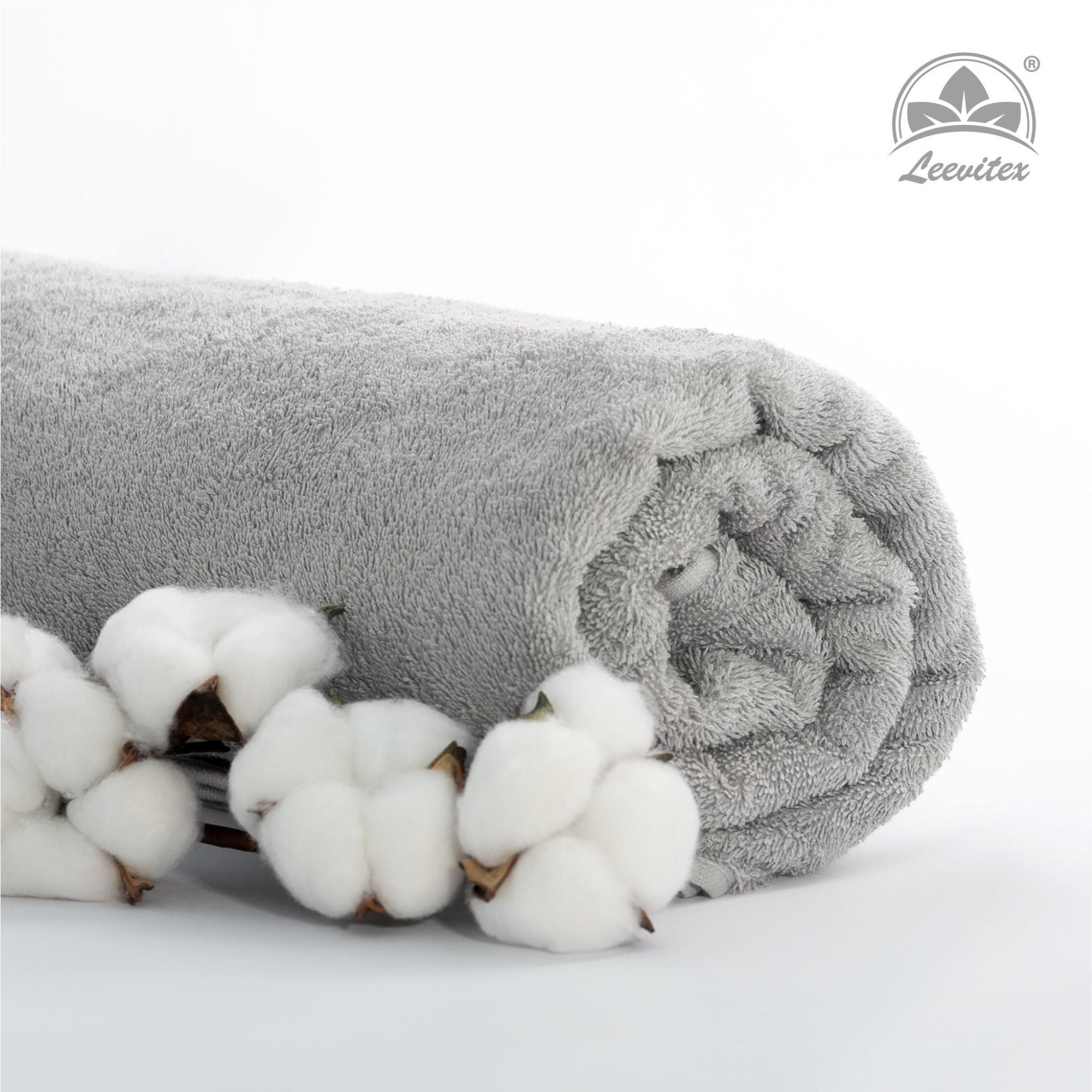 Handtücher von Leevitex – 4er Set, 100% Baumwolle, 50 x 100 cm, weich und saugfähig