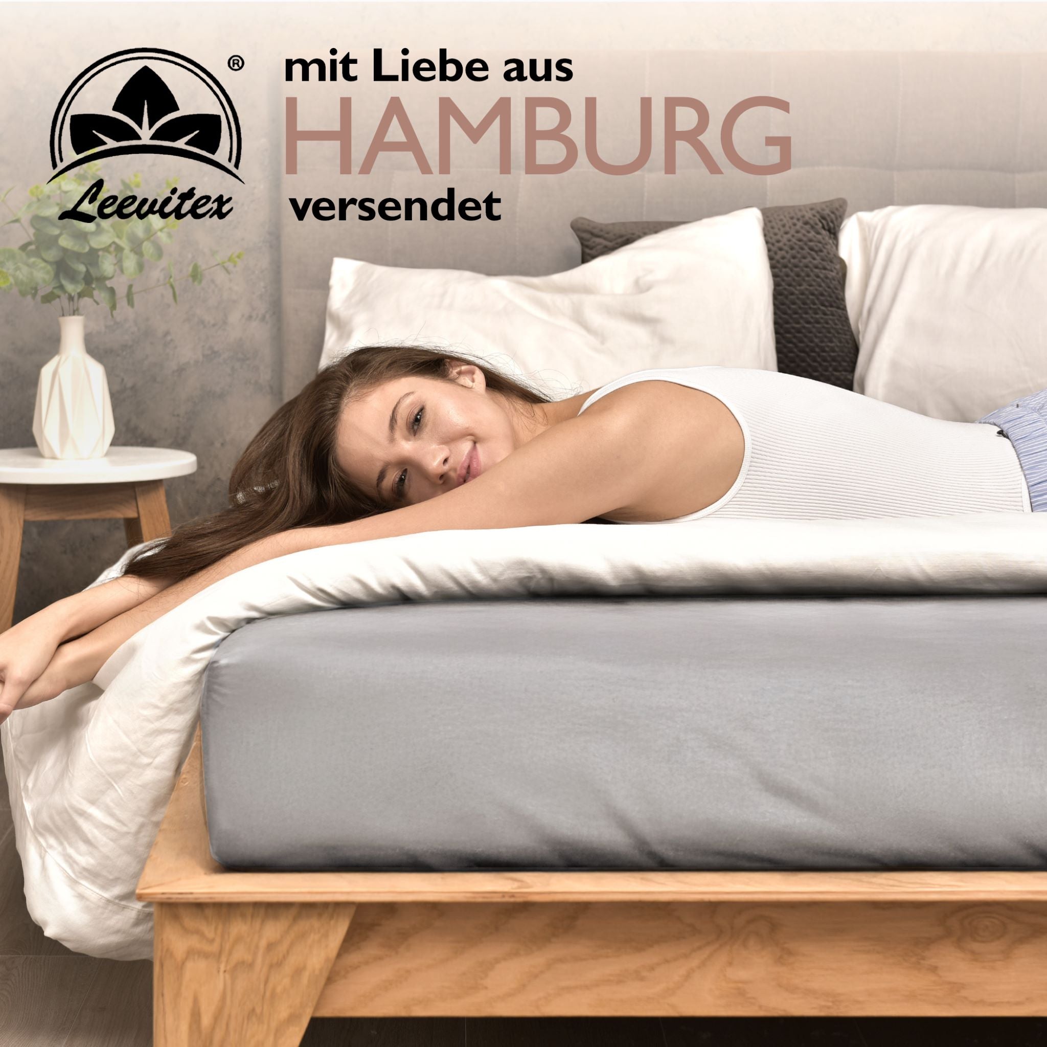Winterspannbettlaken für 90x200 bis 100x200 cm | 40 cm Steg | 80% Baumwolle 20% Polyester