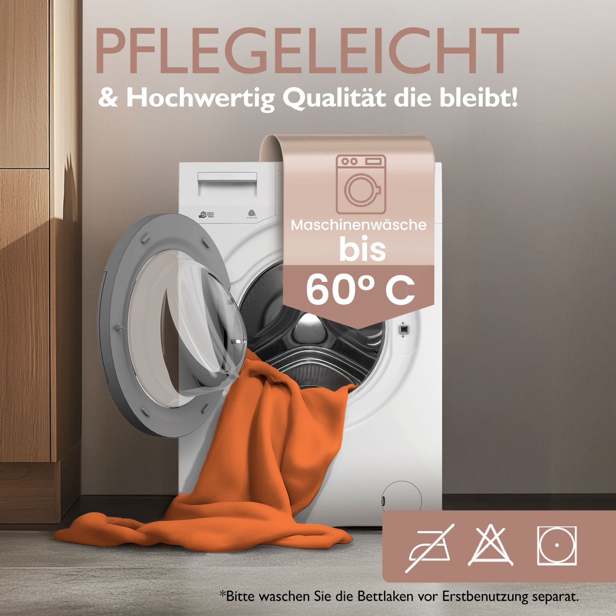 Winterspannbettlaken für 90x200 bis 100x200 cm | 40 cm Steg | 80% Baumwolle 20% Polyester