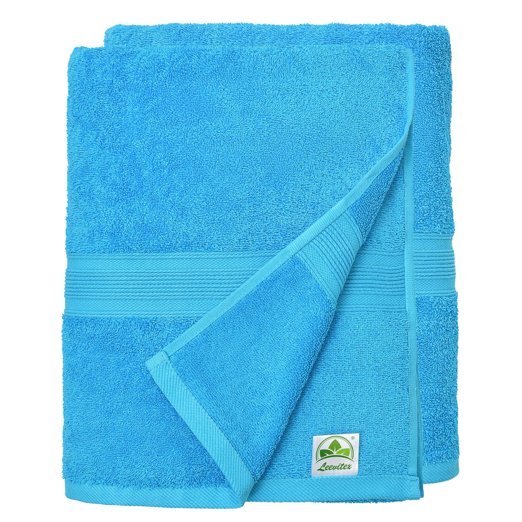 Saunatücher aus 100% Baumwolle im 2er Set – 80 x 200 cm, weich und saugfähig