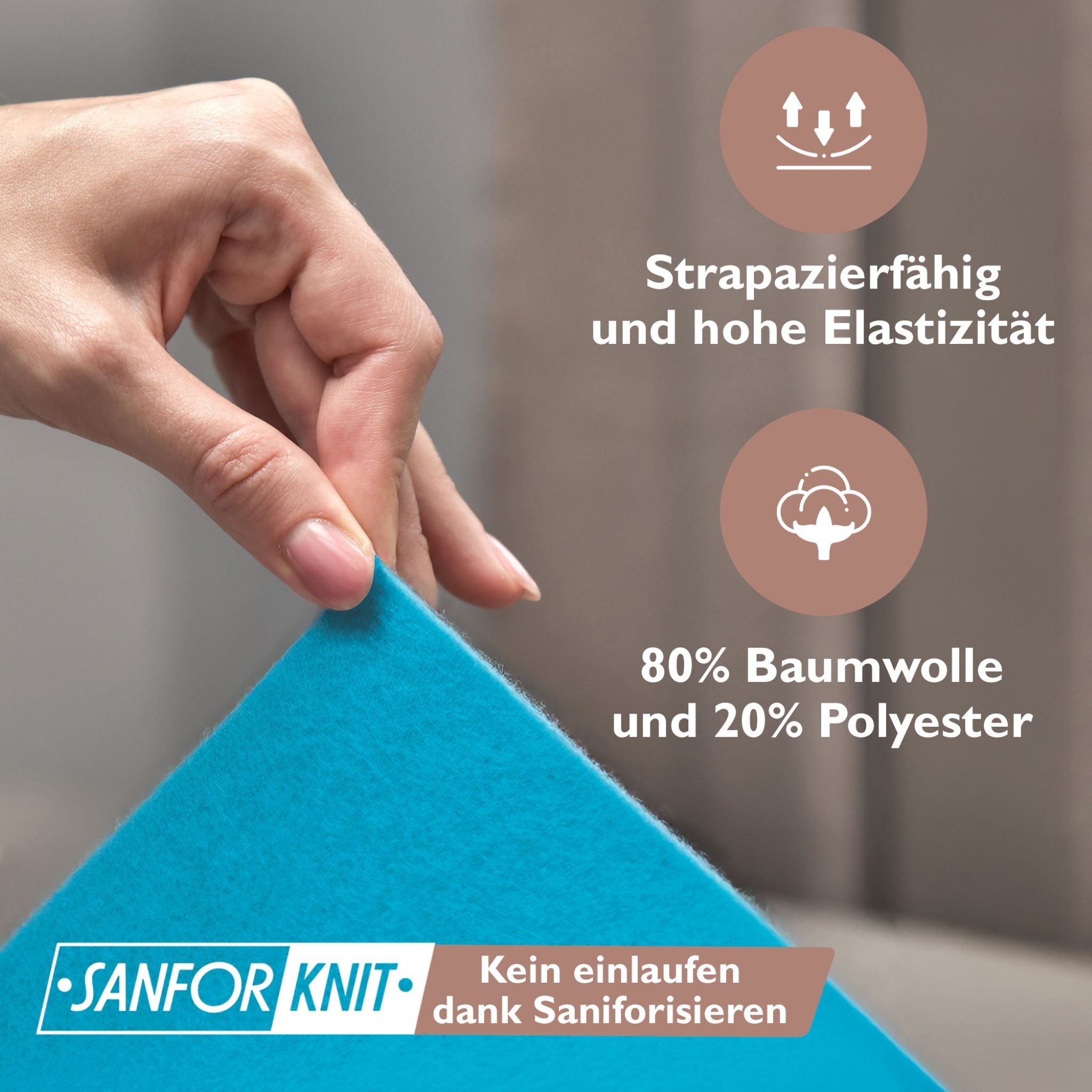 Winterspannbettlaken für 140x200 bis 160x200 cm | 40 cm Steg | 80% Baumwolle 20% Polyester