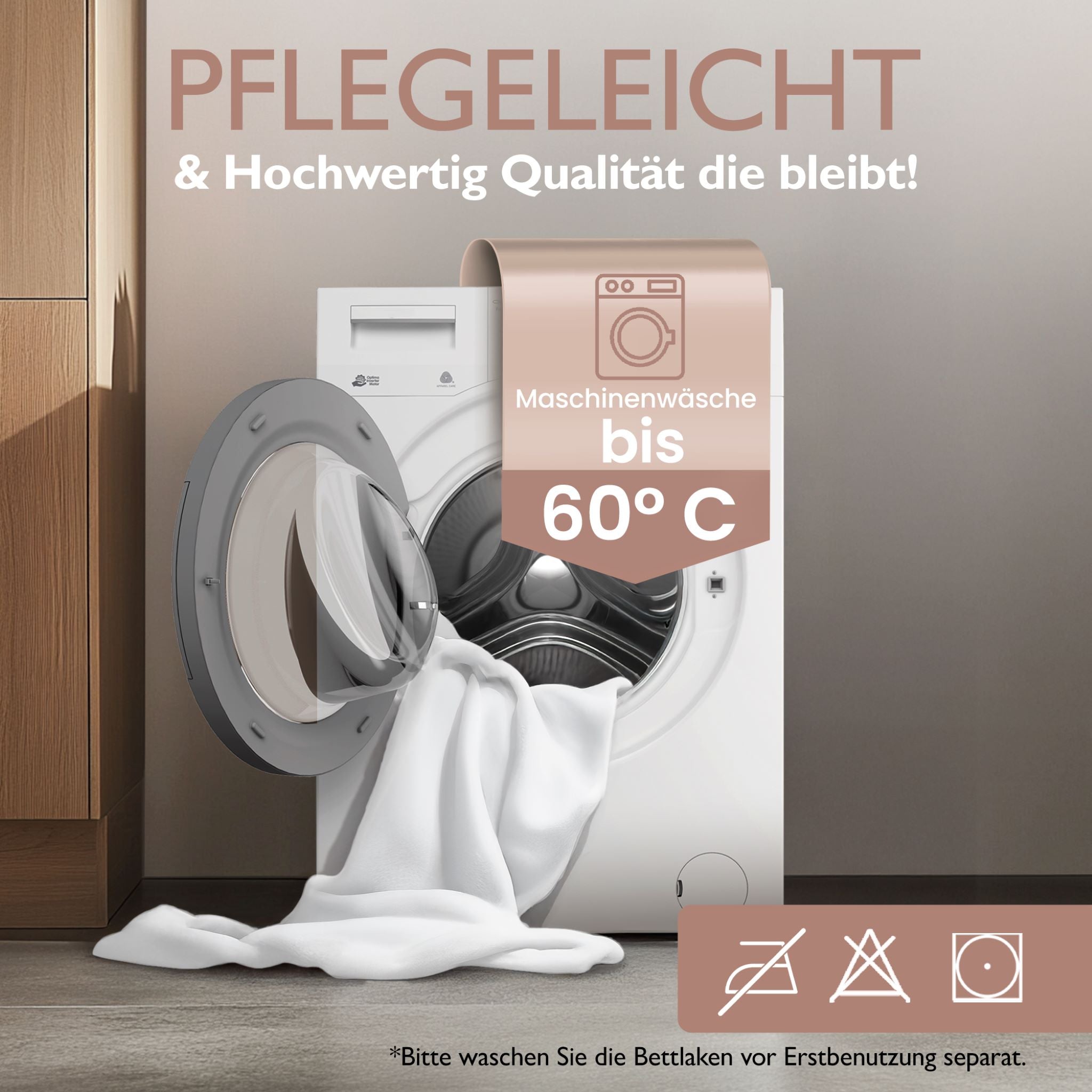 Winterspannbettlaken für 90x200 bis 100x200 cm | 40 cm Steg | 80% Baumwolle 20% Polyester