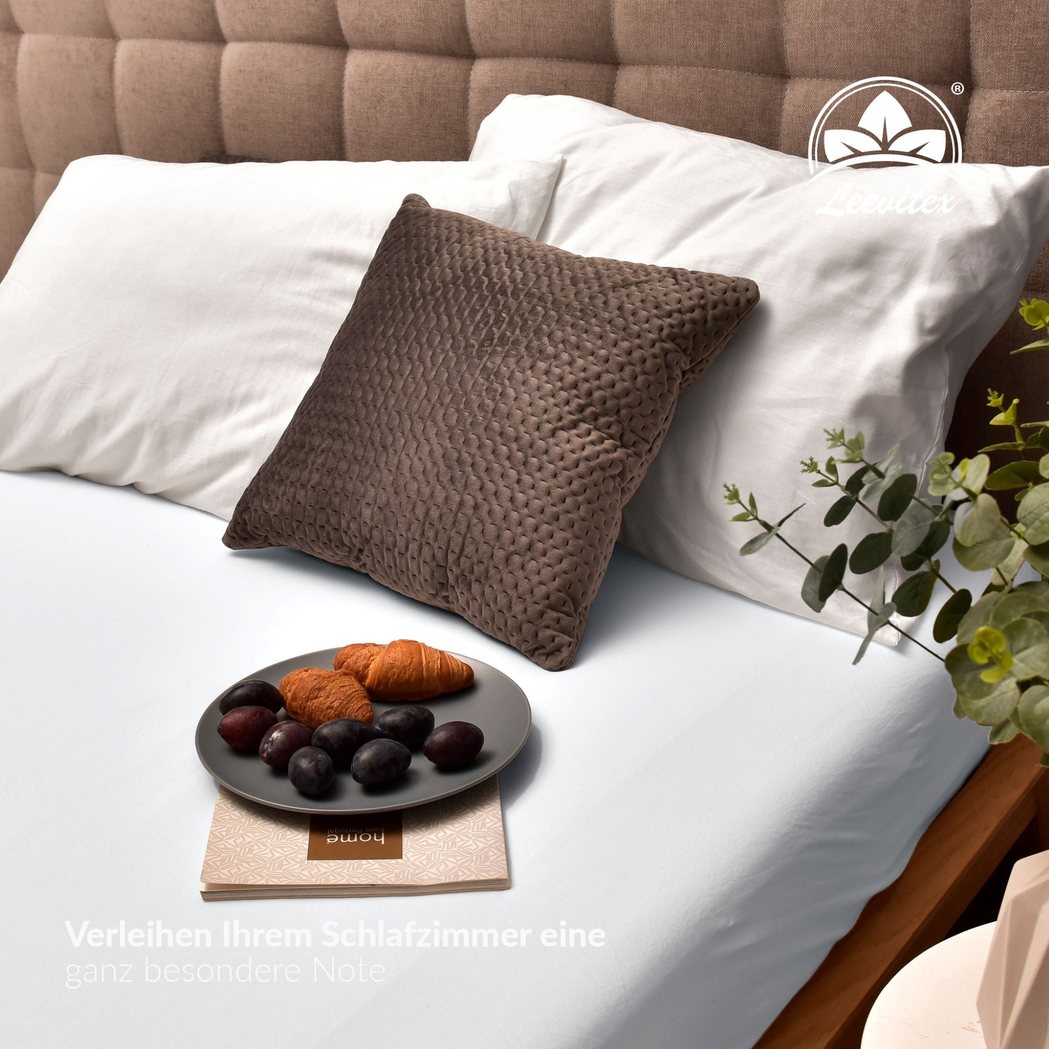 Spannbettlaken für Boxspringbetten 200x220 bis 220x240 cm | 40 cm Steg | verschiedene Materialstärken