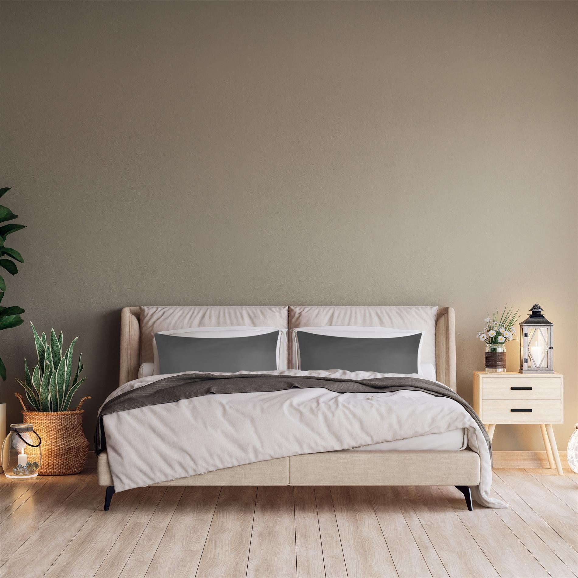 Kissenbezüge 2er Set 40x80 cm - 100% Baumwolle, stilvoll und gemütlich