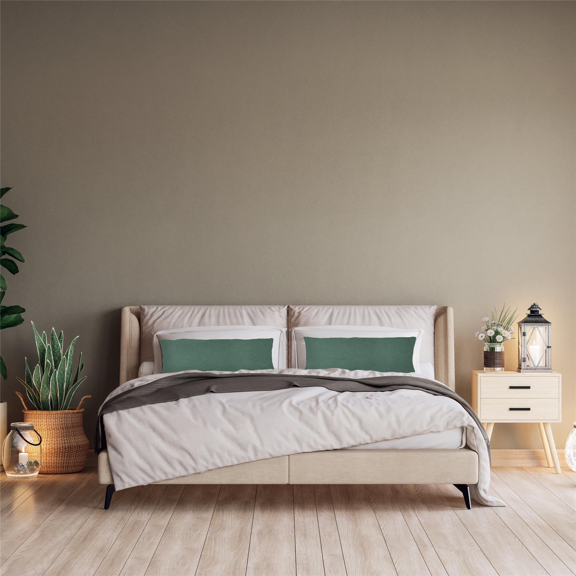 Kissenbezüge 2er Set 40x80 cm - 100% Baumwolle, stilvoll und gemütlich