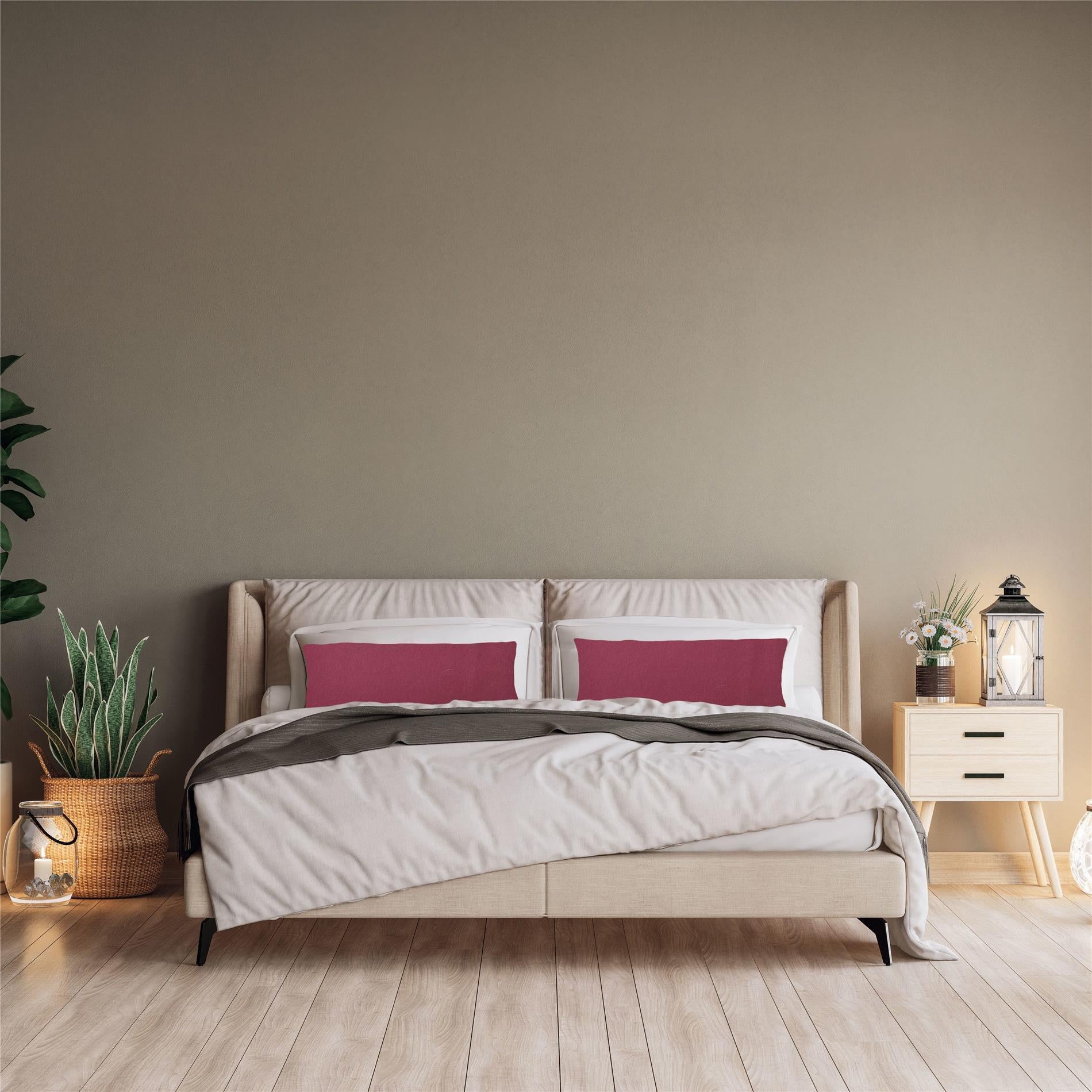 Kissenbezüge 2er Set 40x80 cm - 100% Baumwolle, stilvoll und gemütlich