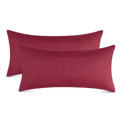 Kissenbezüge 2er Set 40x80 cm - 100% Baumwolle, stilvoll und gemütlich