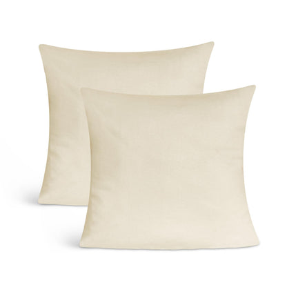 Kissenbezüge 2er Set 40x40 cm - 100% Baumwolle, stilvoll und gemütlich