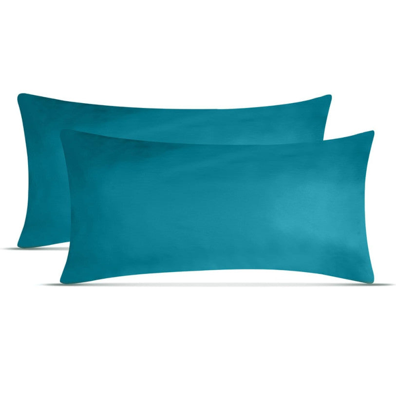 Kissenbezüge 2er Set 40x80 cm - 100% Baumwolle, stilvoll und gemütlich