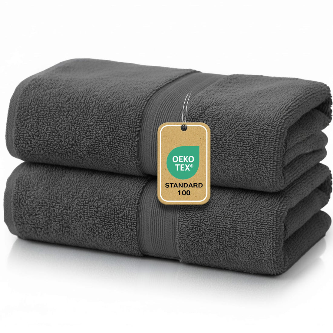 Duschtücher im 2er Set – 100% Baumwolle, 70 x 140 cm, weich und saugfähig