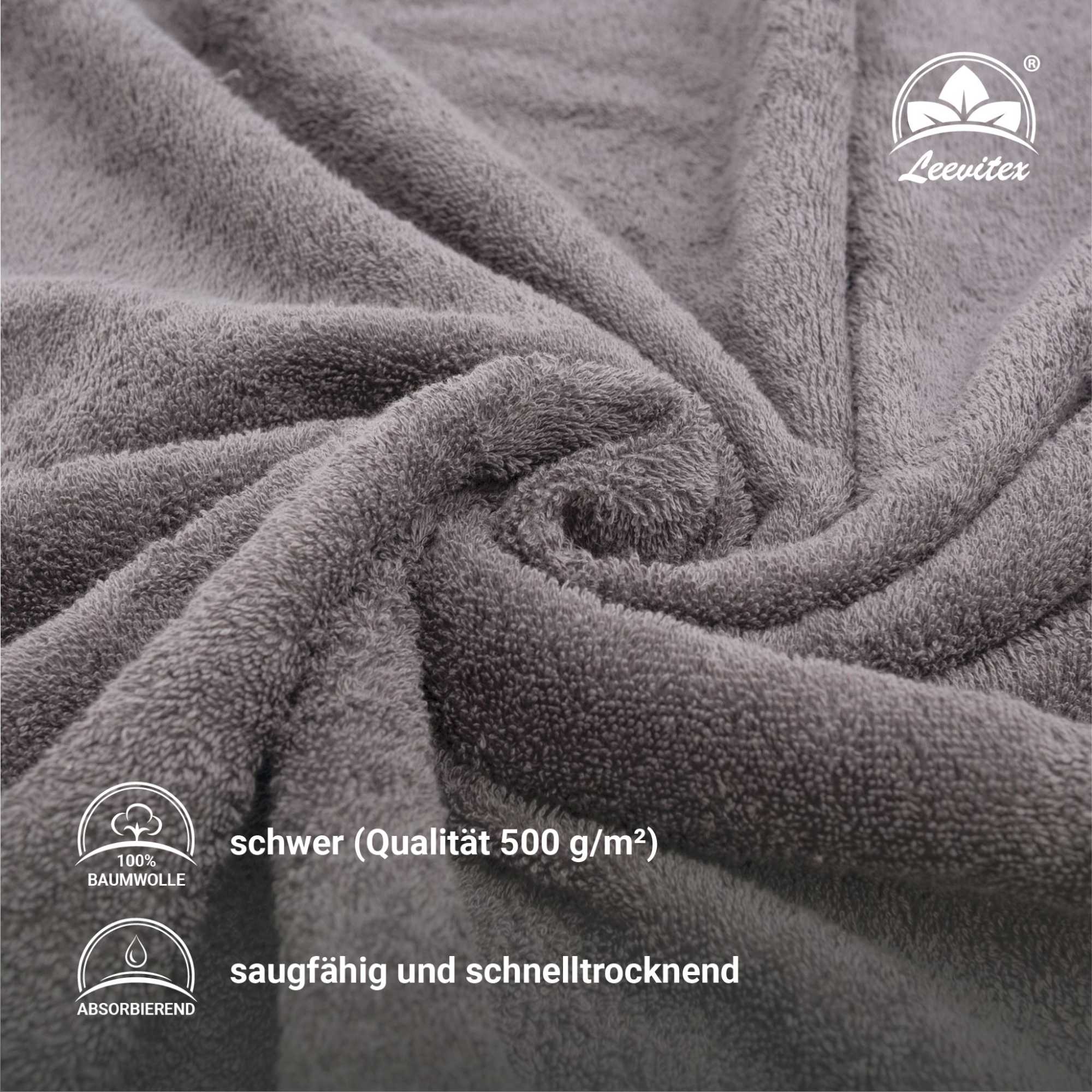 Duschtücher im 2er Set – 100% Baumwolle, 70 x 140 cm, weich und saugfähig