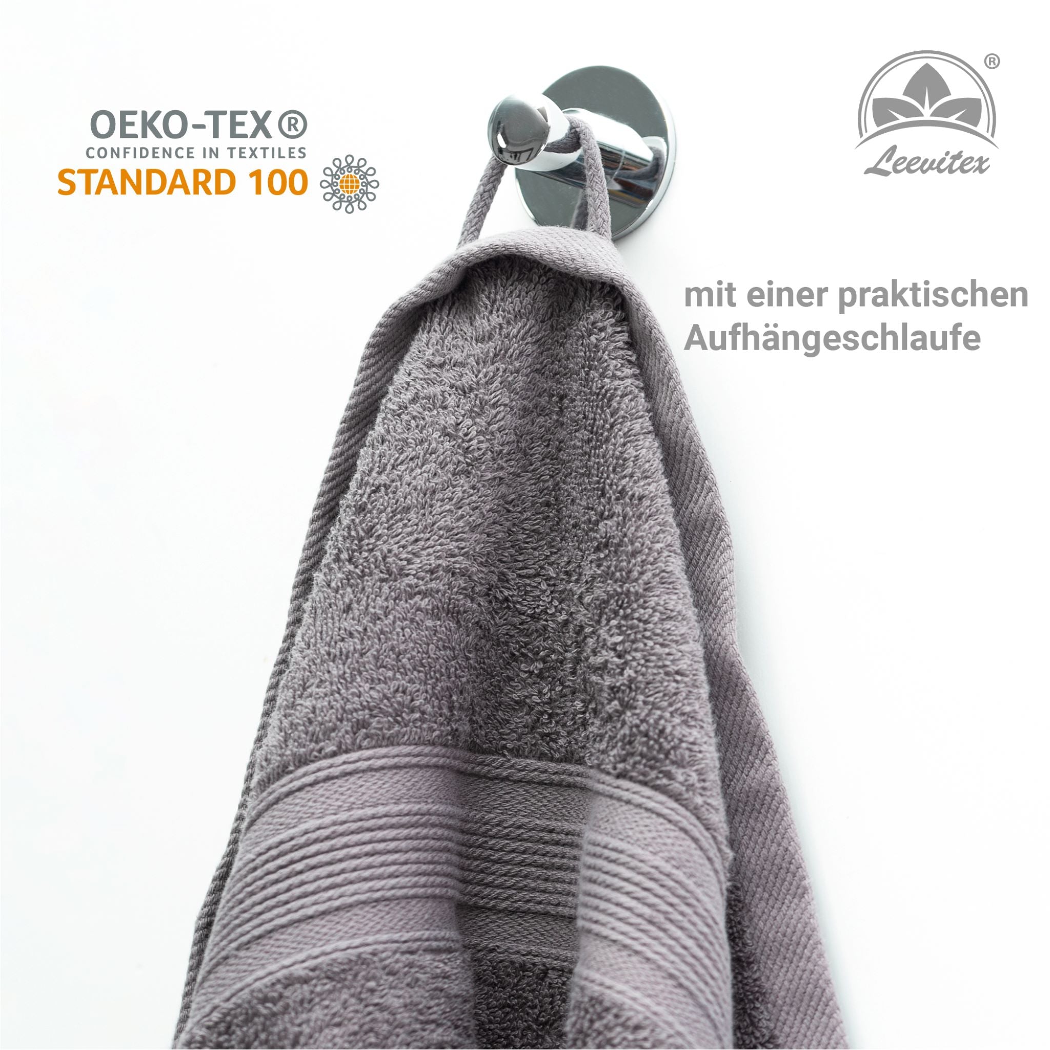 Saunatücher aus 100% Baumwolle im 2er Set – 80 x 200 cm, weich und saugfähig