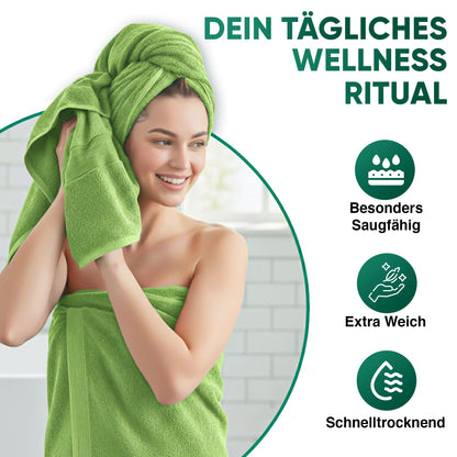 Duschtücher im 2er Set – 100% Baumwolle, 70 x 140 cm, weich und saugfähig