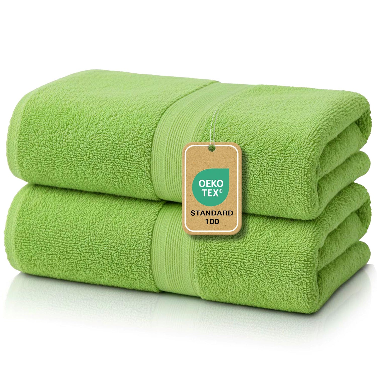 Duschtücher im 2er Set – 100% Baumwolle, 70 x 140 cm, weich und saugfähig