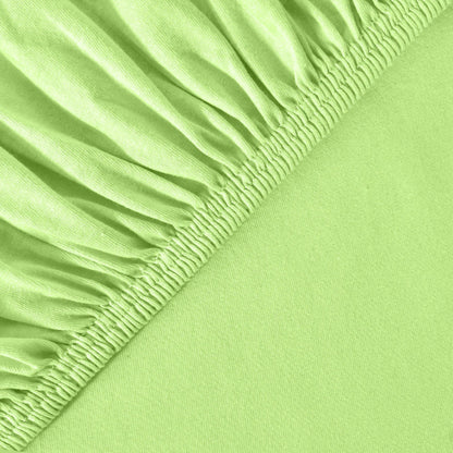 Basic Spannbettlaken 90x200 cm | 25 cm Steg | 100% Jersey-Baumwolle